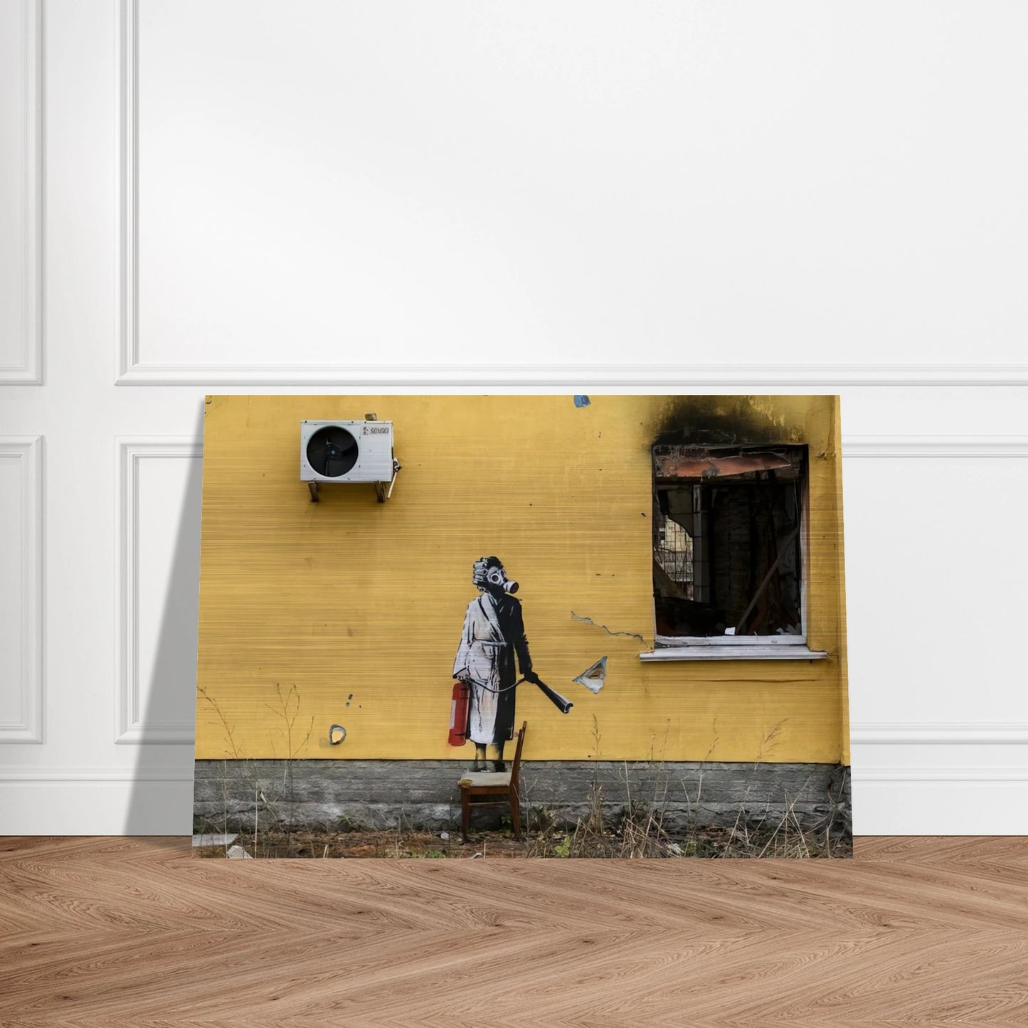 HOSTOMEL PROSKURIVSKA 2 2022 - Banksy Brushed Aluminum Print - 70x100 cm / 28x40 inches | Banksy Aluminum Print | Banksy Prints