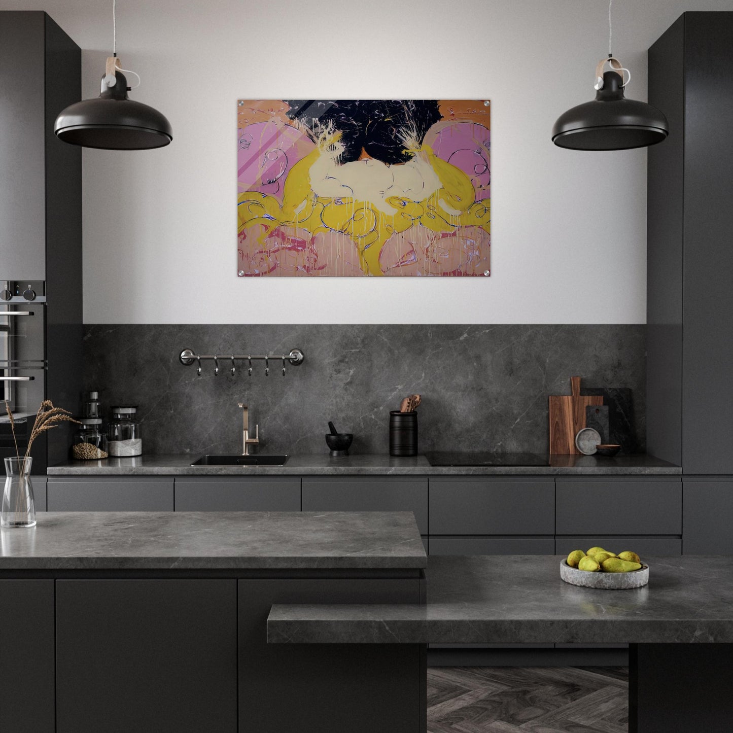 Untitled Drawing #3 - 1984 - Norman Bluhm Acrylic Print - 70x100 cm / 28x40″ inches | Norman Bluhm Wall Art | Norman Bluhm Prints