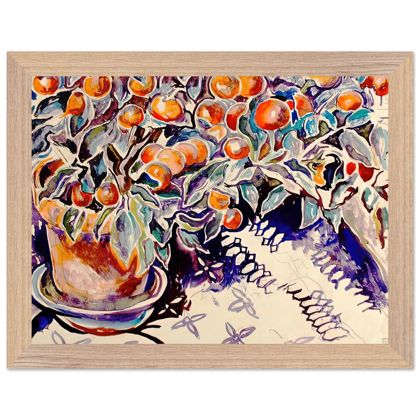 Walter Inglis Anderson - Walter Anderson Wall art - 27x35 cm / 11x14 inches - Premium Wooden Framed Poster With Fine Art Paper-canvas - White frame