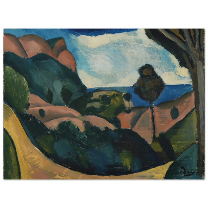 Andre Derain - LANDSCAPE NEAR CASSIS 1907  75x100 cm / 30x40inches Fine Art Poster