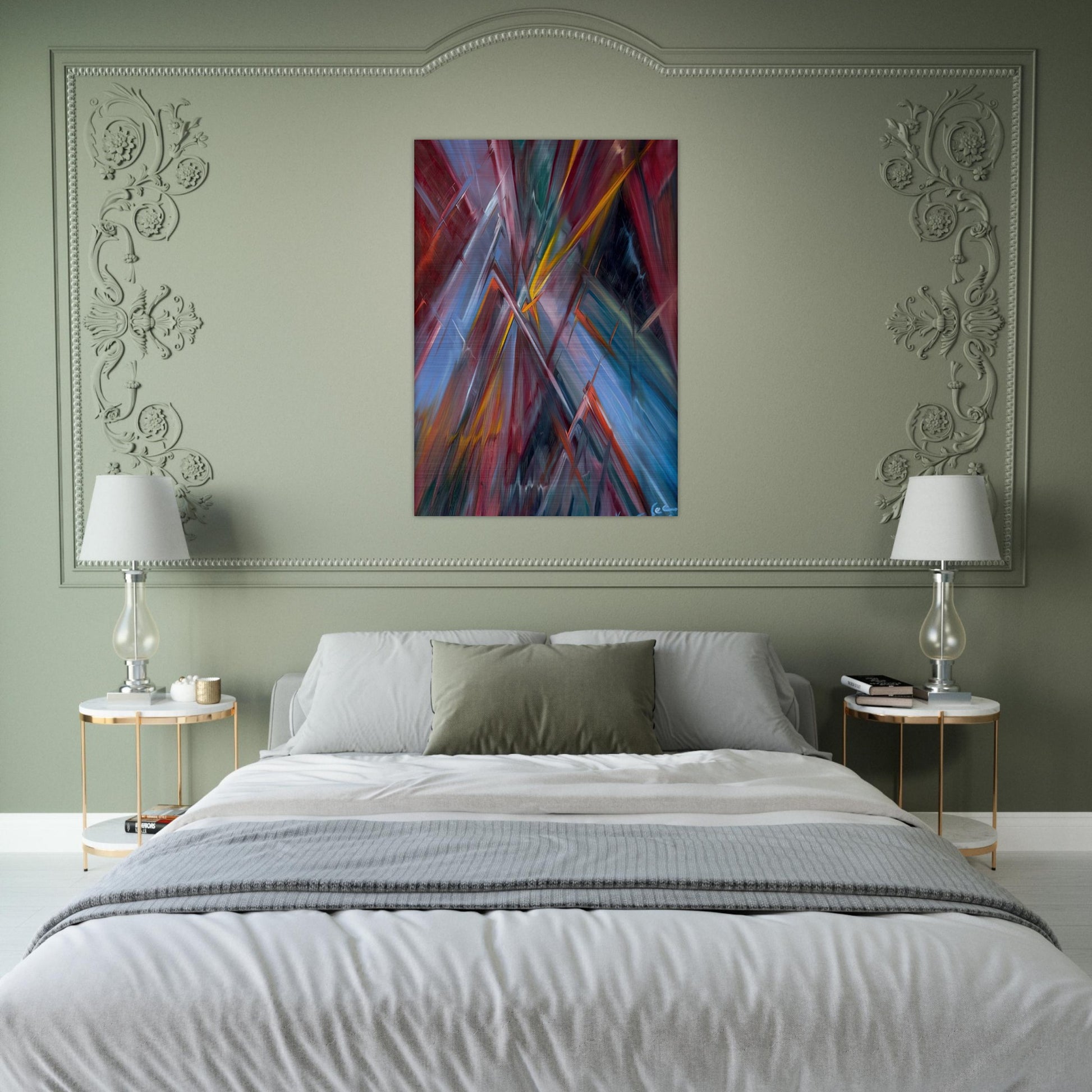Colorful Flashes - Konrad Zuse Brushed Aluminum Print - 70x100 cm / 28x40 inches | Konrad Zuse Aluminum Print | Konrad Zuse Prints