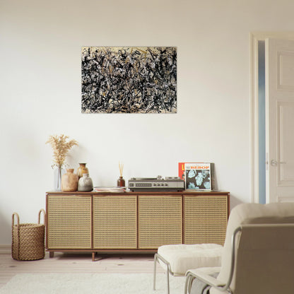 NOT_DETECTED_185311 - Jackson Pollock Brushed Aluminum Print - 70x100 cm / 28x40 inches | Jackson Pollock Aluminum Print | Jackson Pollock Prints