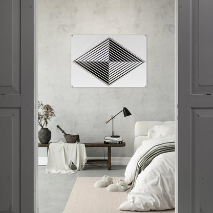 Black and White - 1952 - Carmen Herrera Acrylic Print - 70x100 cm / 28x40″ inches