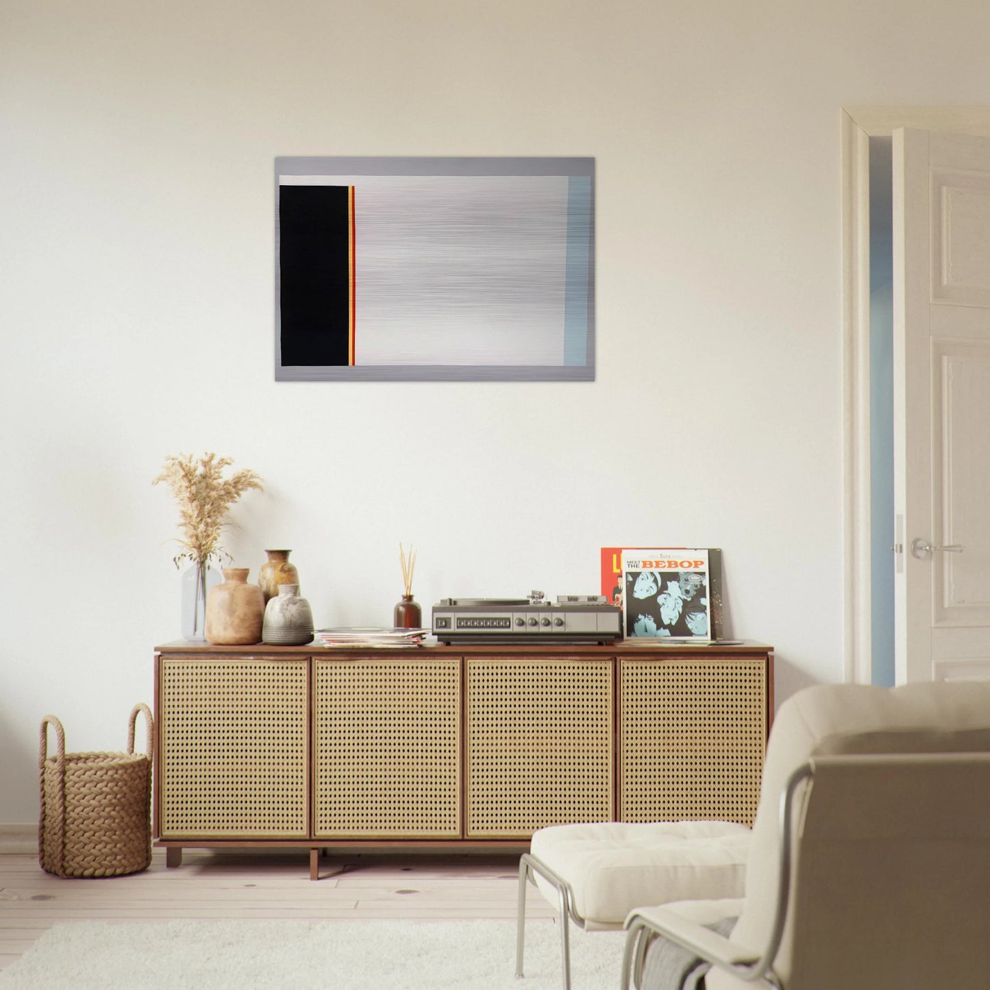 Untitled - 1983 - Gene Davis Brushed Aluminum Print - 70x100 cm / 28x40 inches | Gene Davis Aluminum Print | Gene Davis Prints