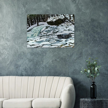 Study for Aqua Spring - 1997 - Neil Welliver Brushed Aluminum Print - 70x100 cm / 28x40 inches | Neil Welliver Aluminum Print | Neil Welliver Prints