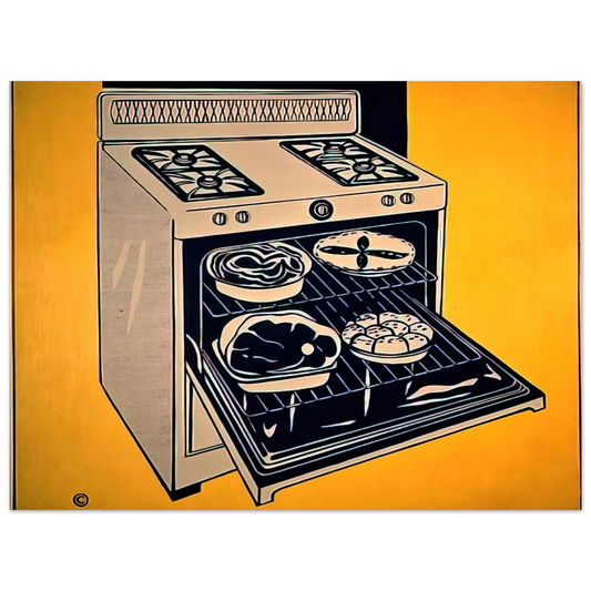 Roy Lichtenstein - KITCHEN RANGE 1962  75x100 cm / 30x40inches Fine Art Poster