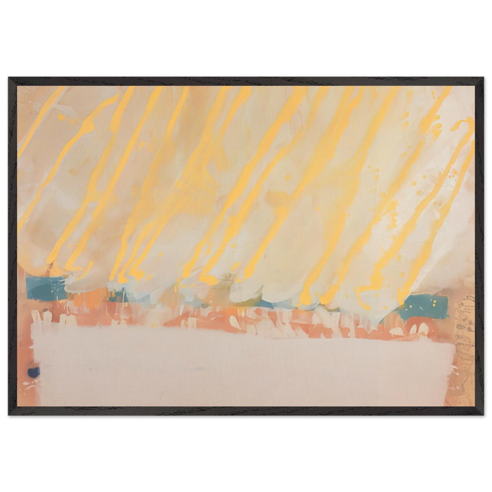 Paradise - 1979 - Albert Irvin 70x100 cm / 28x40 inches Framed Art Print – Black Wooden Frame