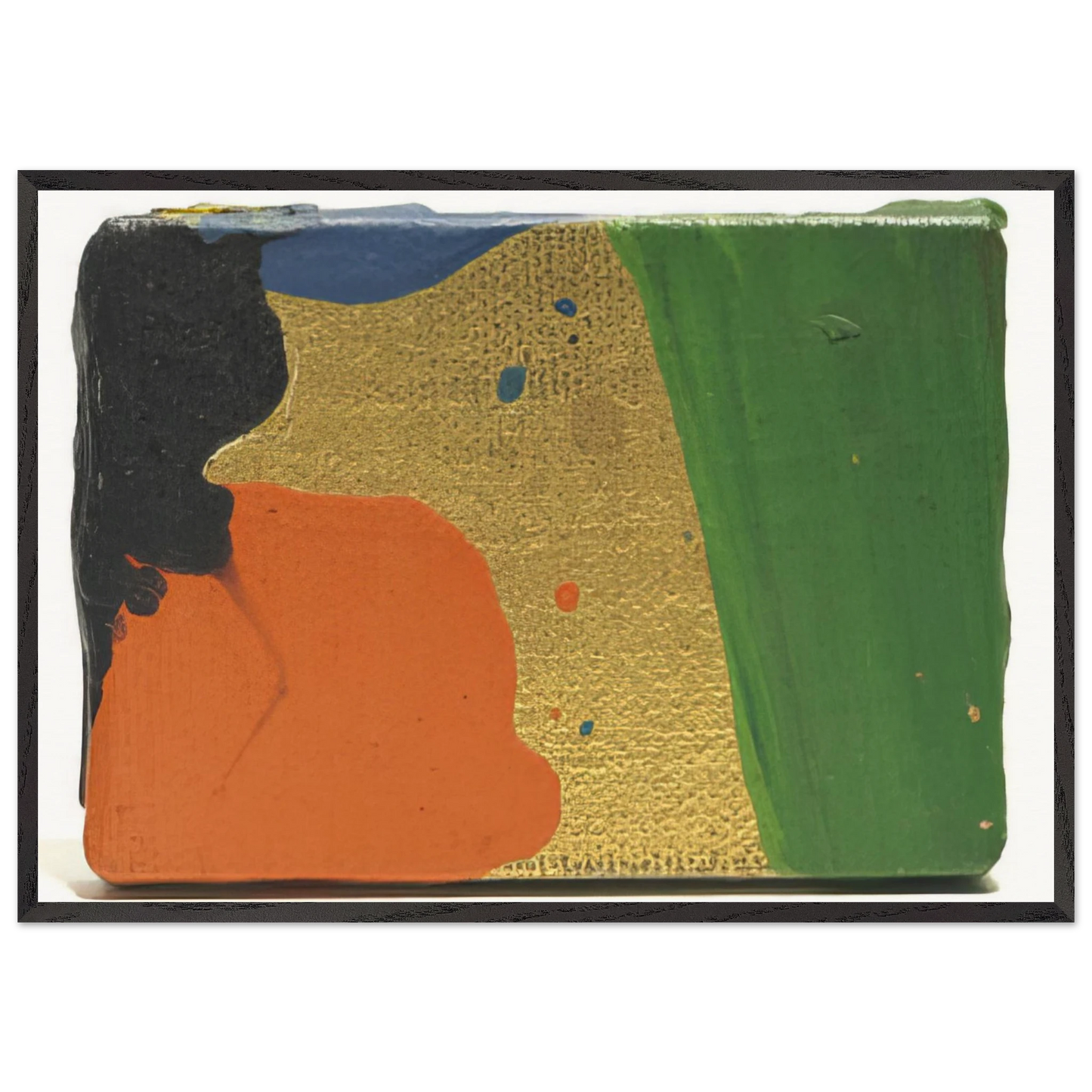 Untitled  Sam Francis for Arnold Newman  - Sam Francis 70x100 cm / 28x40 inches Framed Art Print – Black Wooden Frame