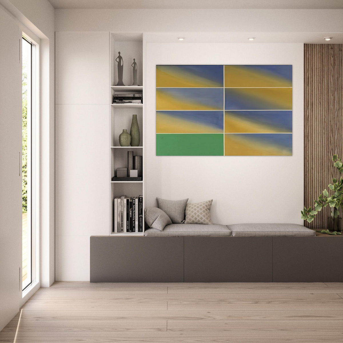 Cambridge Green - 1968 - Mark Lancaster Art Prints - 100x150 cm / 40x60″ inches | Mark Lancaster Poster | Mark Lancaster Prints