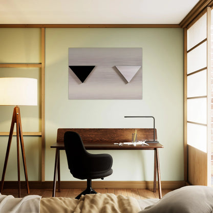 Mirror Object - 1973 - Blinky Palermo Brushed Aluminum Print - 70x100 cm / 28x40 inches | Blinky Palermo Aluminum Print | Blinky Palermo Prints