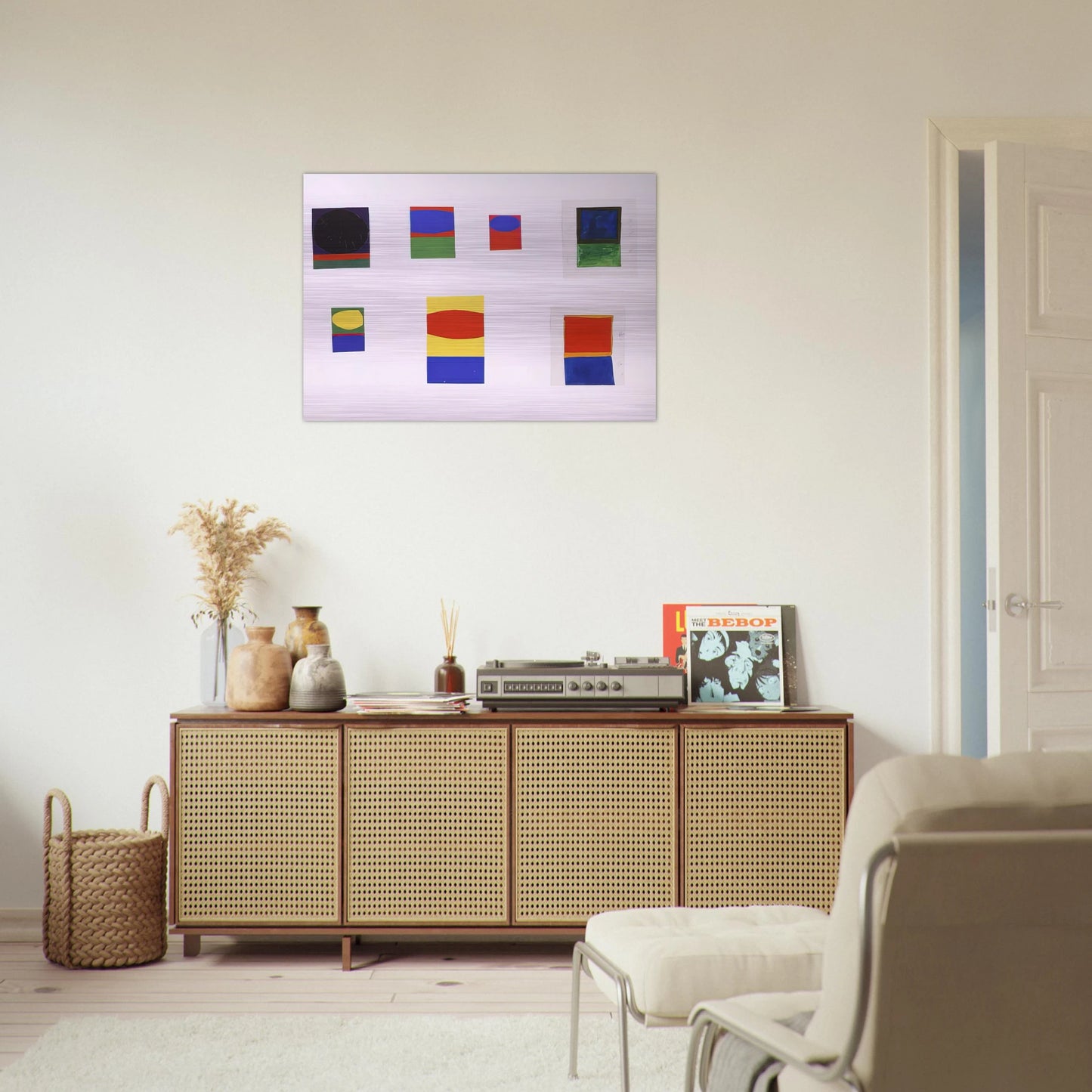 Tablet #153 - Ellsworth Kelly Brushed Aluminum Print - 70x100 cm / 28x40 inches | Ellsworth Kelly Aluminum Print | Ellsworth Kelly Prints