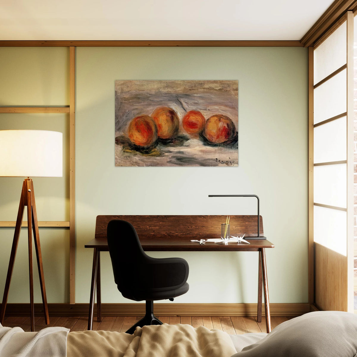 Peaches - Pierre-Auguste Renoir Brushed Aluminum Print - 70x100 cm / 28x40 inches | Pierre-Auguste Renoir Aluminum Print | Pierre-Auguste Renoir Prints