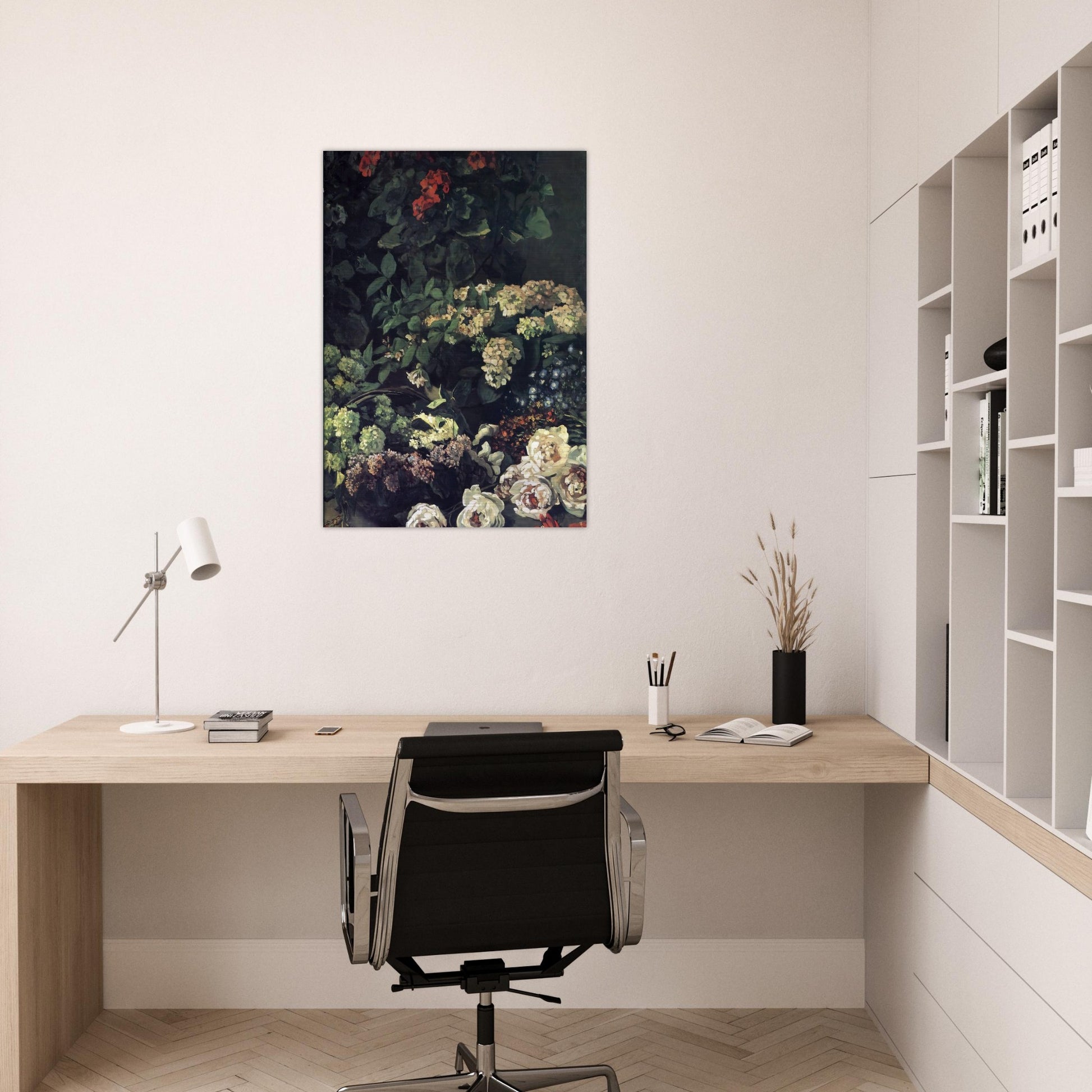 Spring Flowers - claude monet Brushed Aluminum Print - 70x100 cm / 28x40 inches | claude monet Aluminum Print | claude monet Prints
