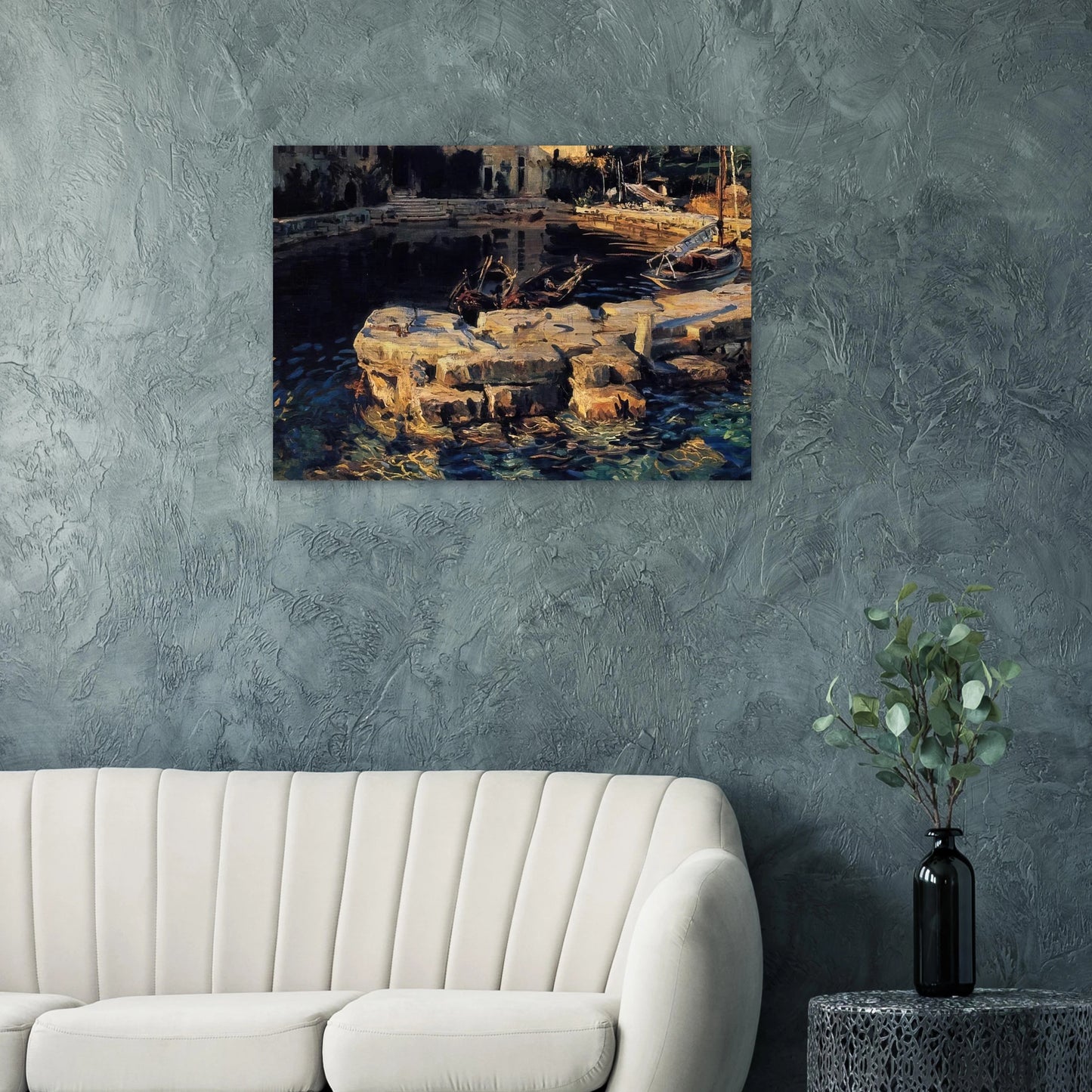 San Vigilio, Lake Garda - John Singer Sargent Brushed Aluminum Print - 70x100 cm / 28x40 inches | John Singer Sargent Aluminum Print | John Singer Sargent Prints