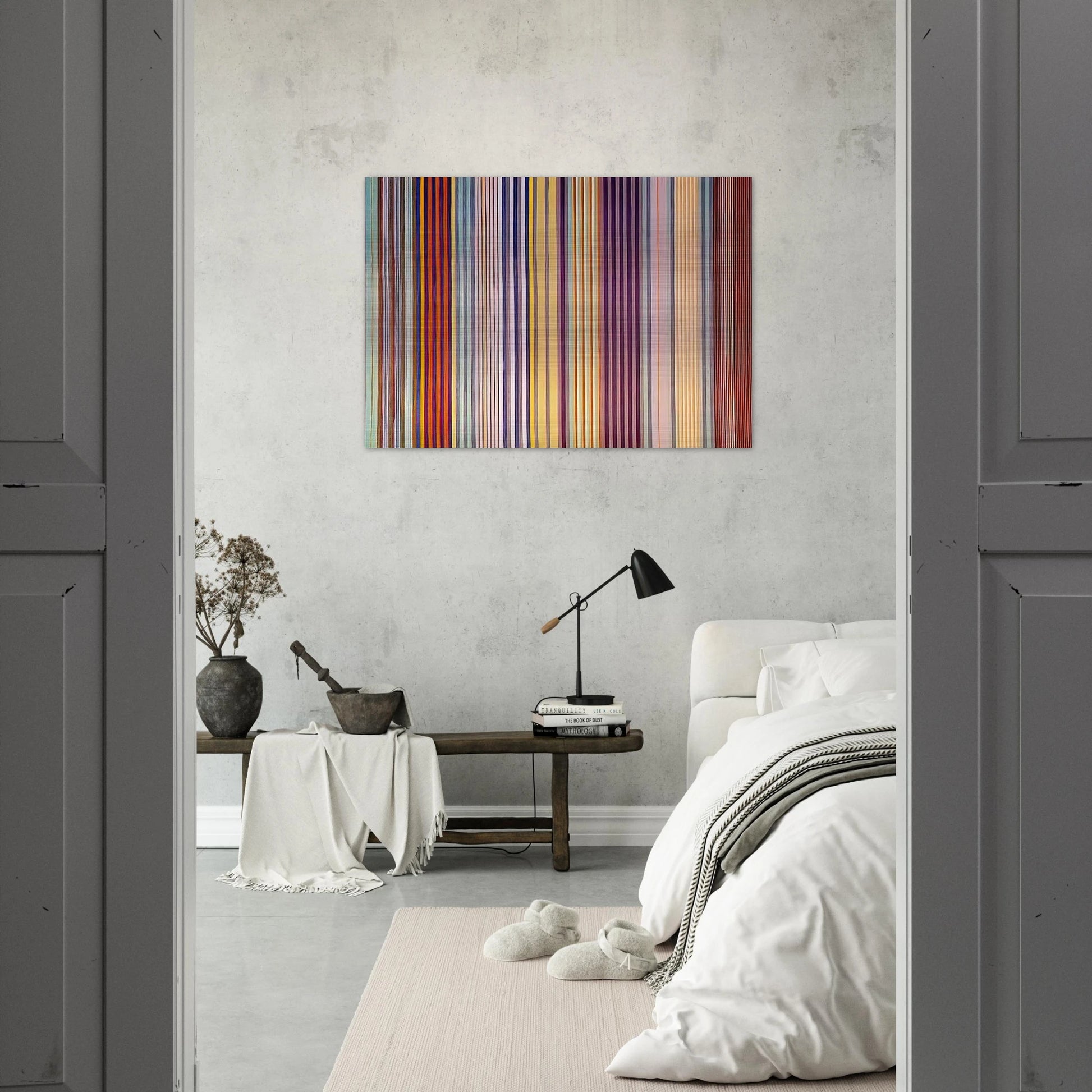 Royal Veil - 1971 - Gene Davis Brushed Aluminum Print - 70x100 cm / 28x40 inches | Gene Davis Aluminum Print | Gene Davis Prints