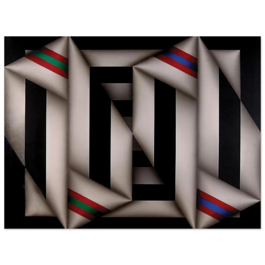 Omar Rayo - Omelemo II - 1981  75x100 cm / 30x40inches Fine Art Poster