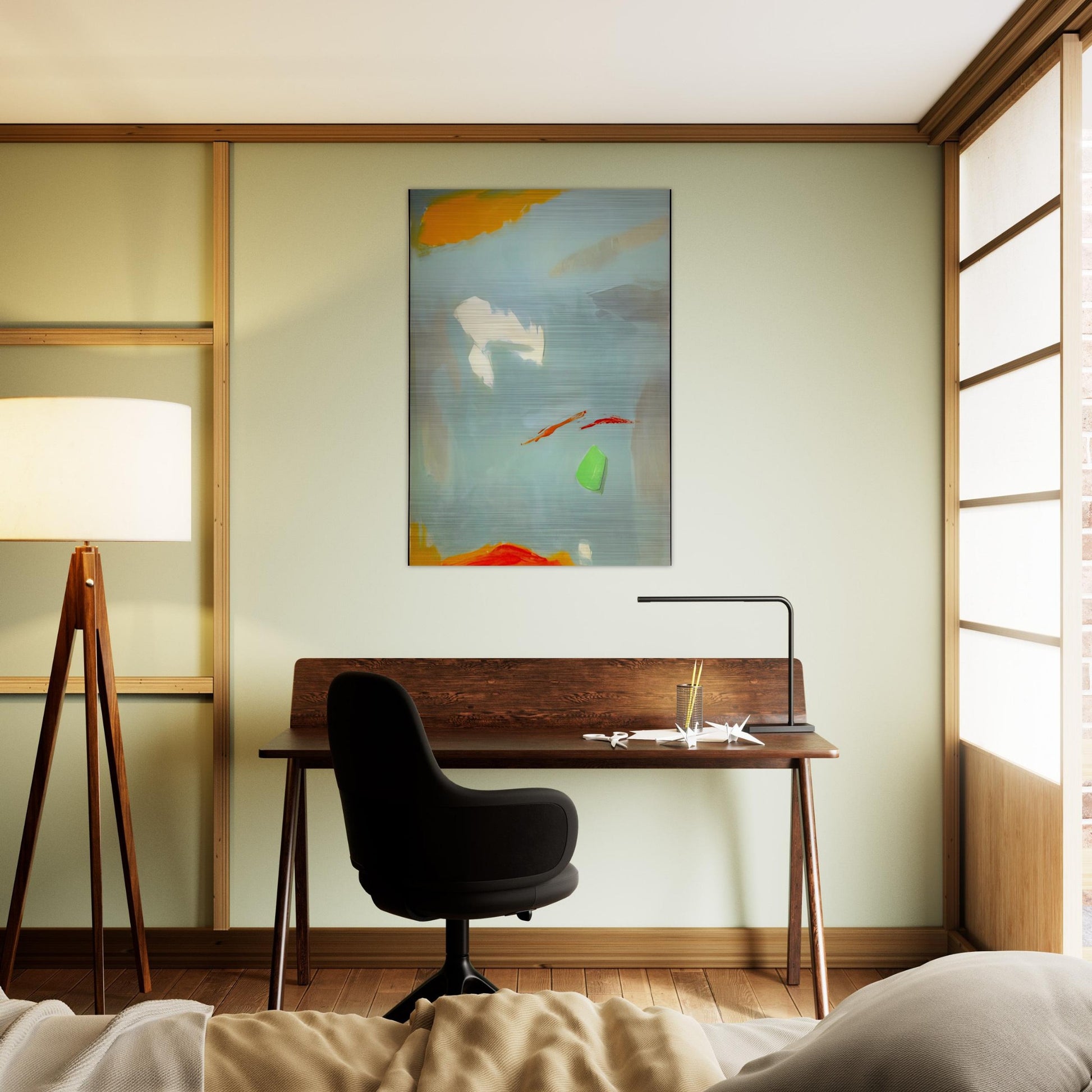 CANTO II 1995 - Esteban Vicente Brushed Aluminum Print - 70x100 cm / 28x40 inches | Esteban Vicente Aluminum Print | Esteban Vicente Prints