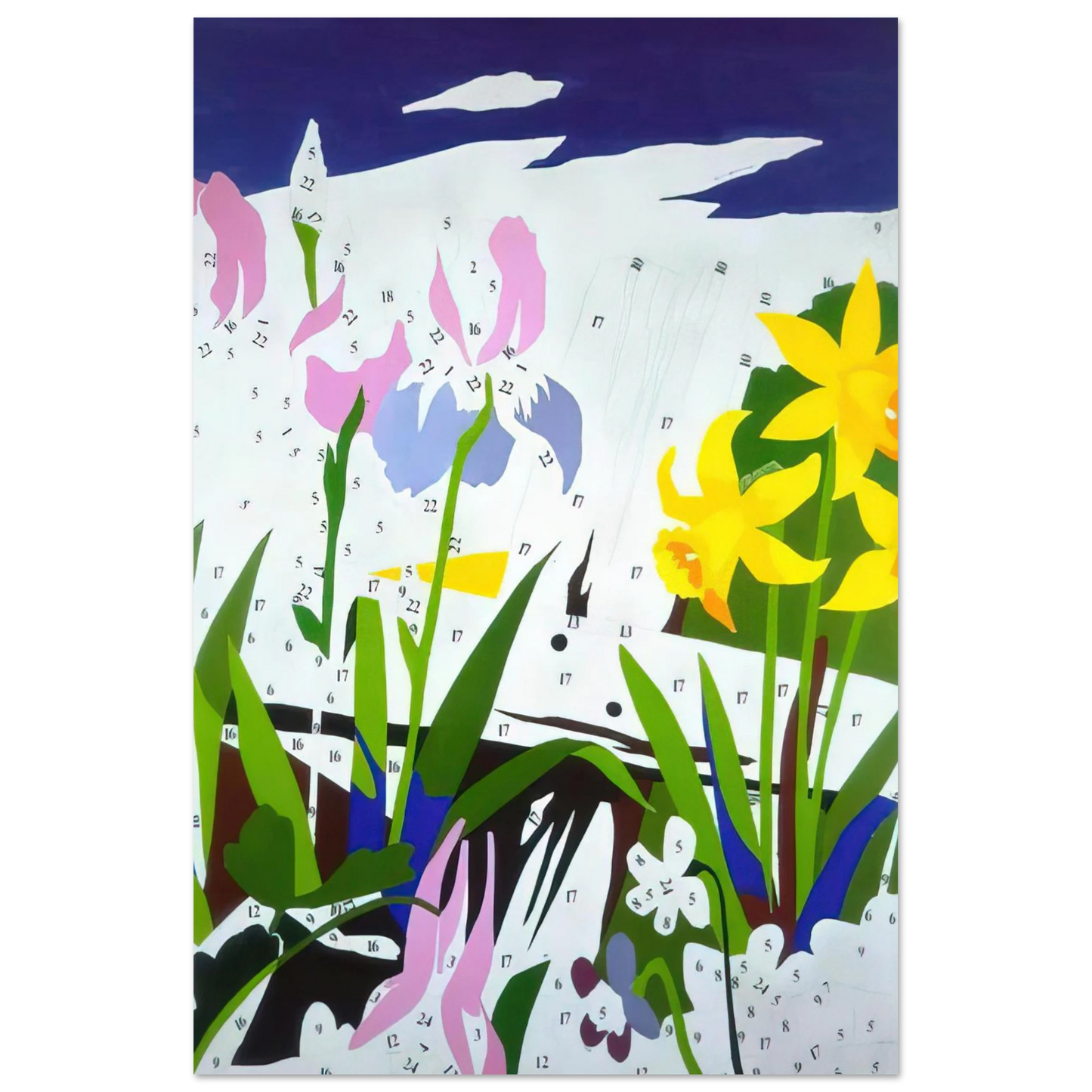 Andy Warhol - Do It Yourself  Flowers  Fine Art Poster