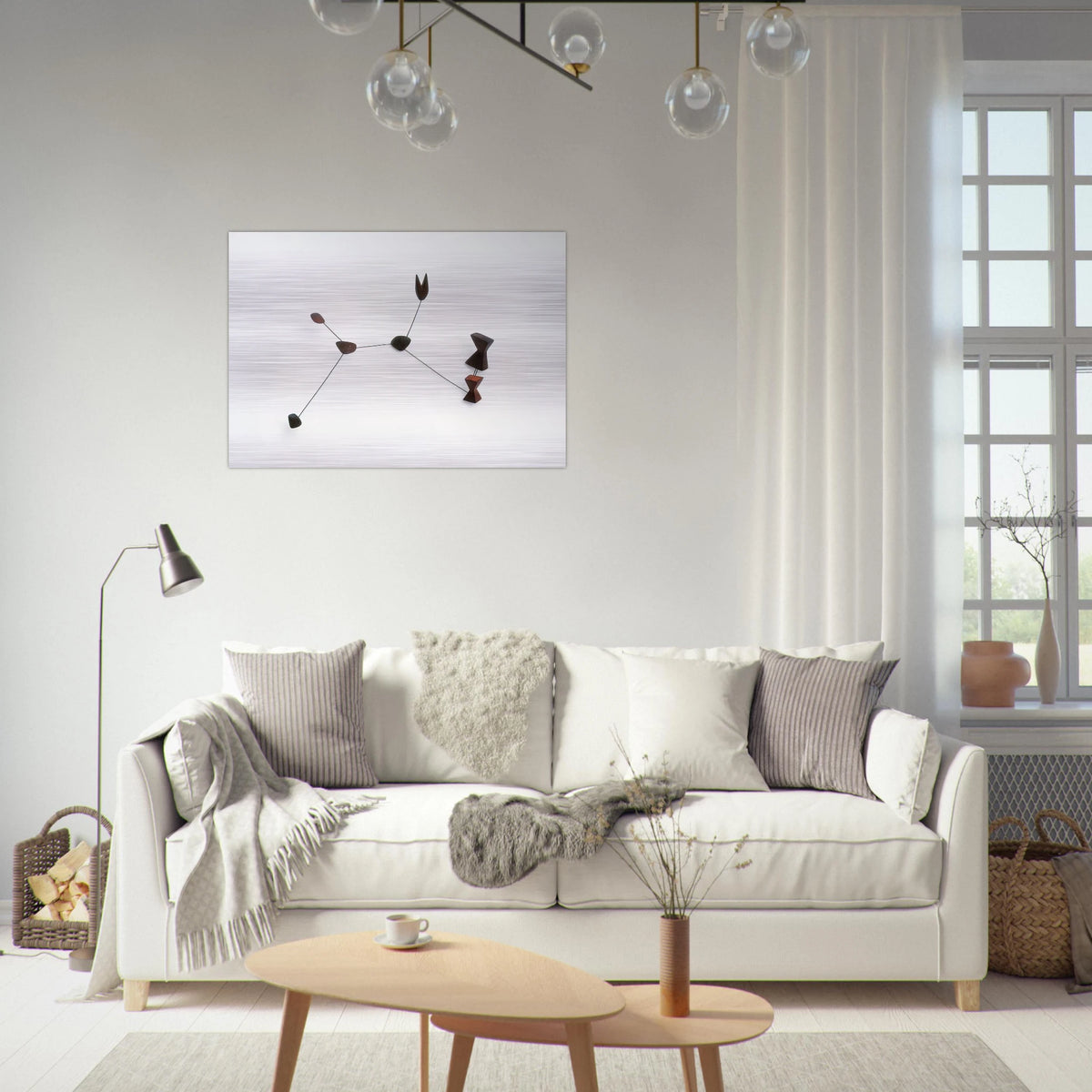 CONSTELLATION 1944 - Alexander Calder Brushed Aluminum Print - 70x100 cm / 28x40 inches | Alexander Calder Aluminum Print | Alexander Calder Prints