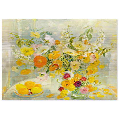 Flower Composition - Post-Impressionism - Le Pho Brushed Aluminum Print - 70x100 cm / 28x40 inches | Le Pho Aluminum Print | Le Pho Prints