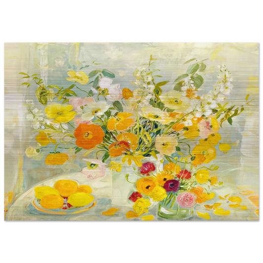 Flower Composition - Post-Impressionism - Le Pho Brushed Aluminum Print - 70x100 cm / 28x40 inches | Le Pho Aluminum Print | Le Pho Prints