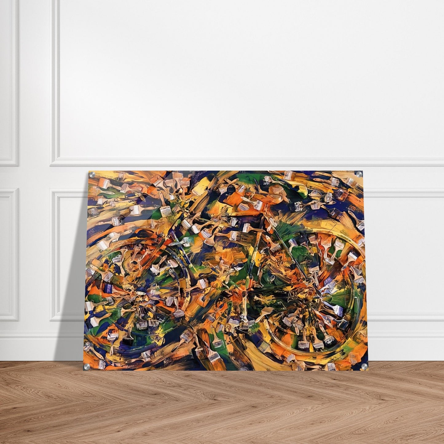 Wheels of Fortune - 1995 - Arman Acrylic Print - 70x100 cm / 28x40″ inches