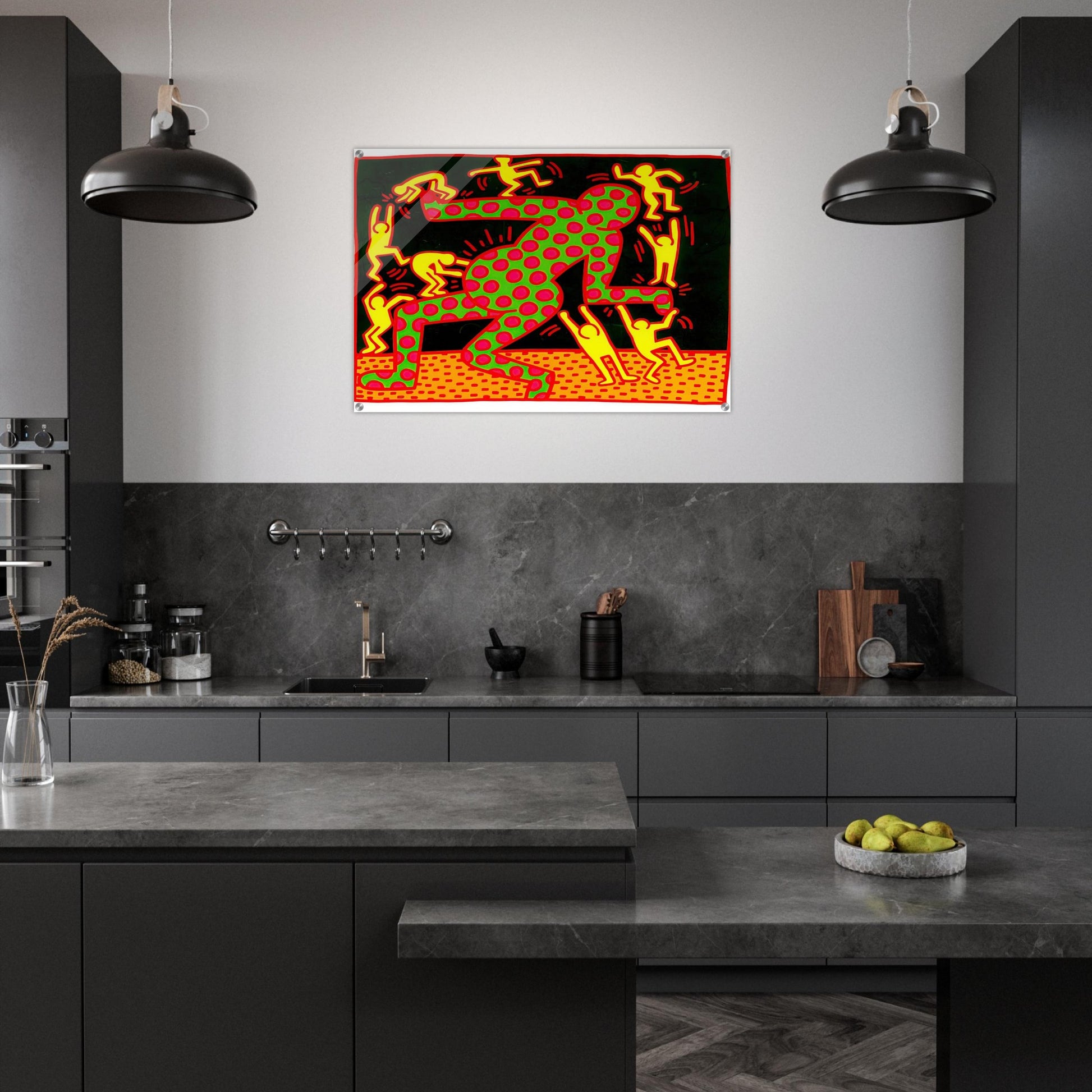 UNTITLED 1983 2 - Keith Haring Acrylic Print - 70x100 cm / 28x40″ inches