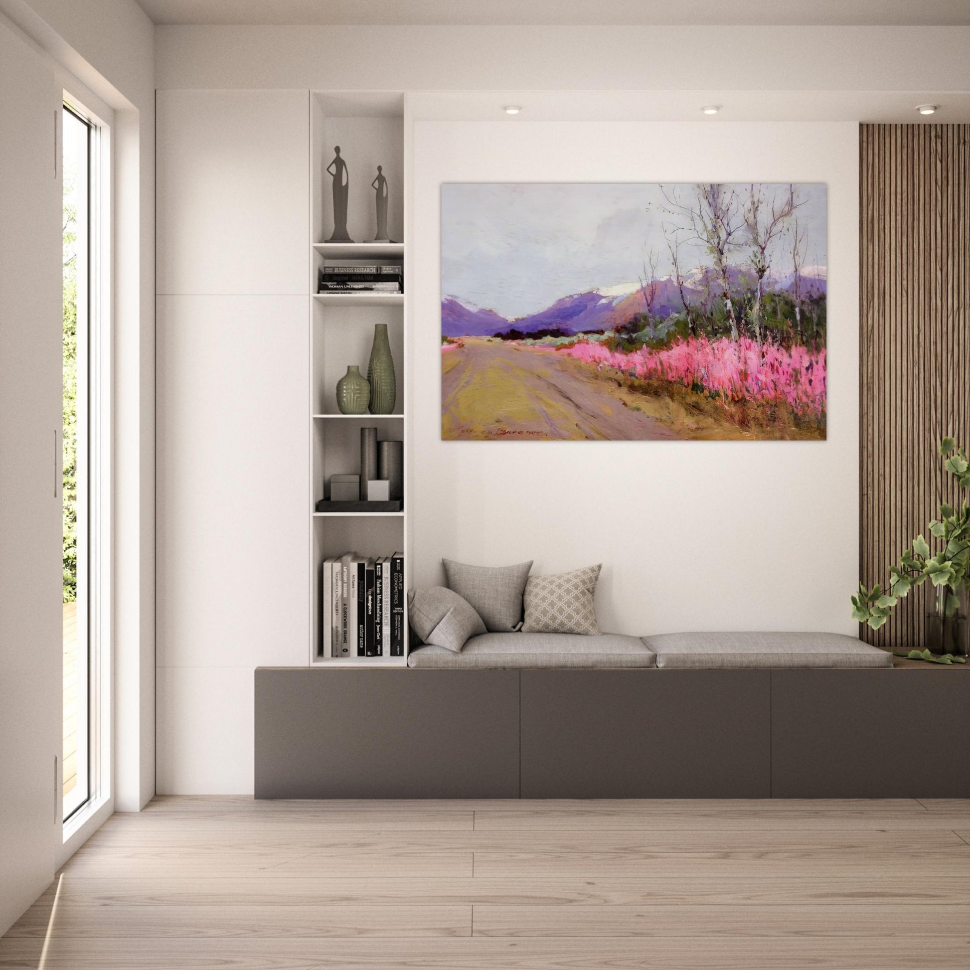 Fireweed Lane - Romanticism - Sydney Laurence Art Prints - 100x150 cm / 40x60″ inches | Sydney Laurence Poster | Sydney Laurence Prints