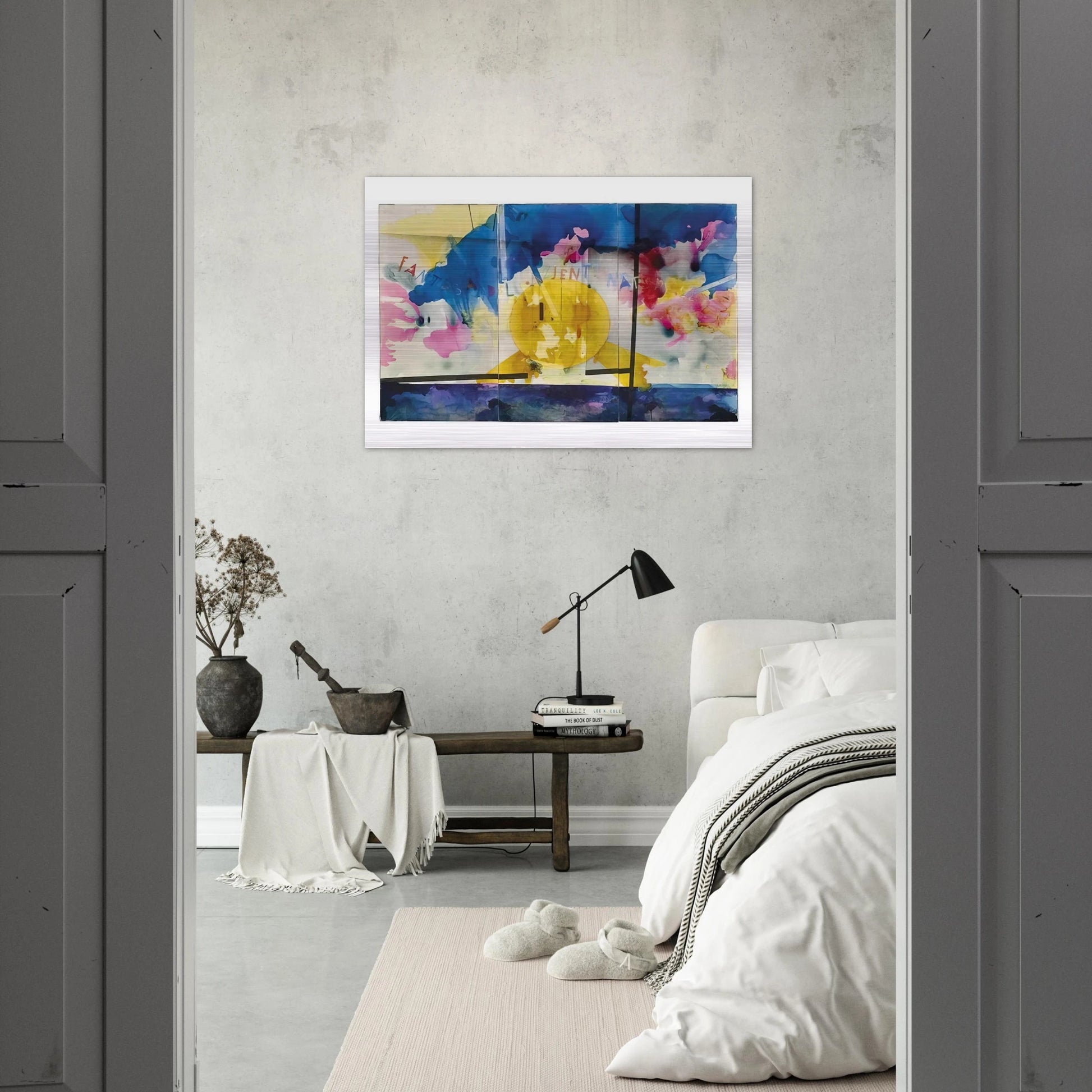 Fantasy of the Natural Patient - 1970 - Mario Schifano Brushed Aluminum Print - 70x100 cm / 28x40 inches | Mario Schifano Aluminum Print | Mario Schifano Prints