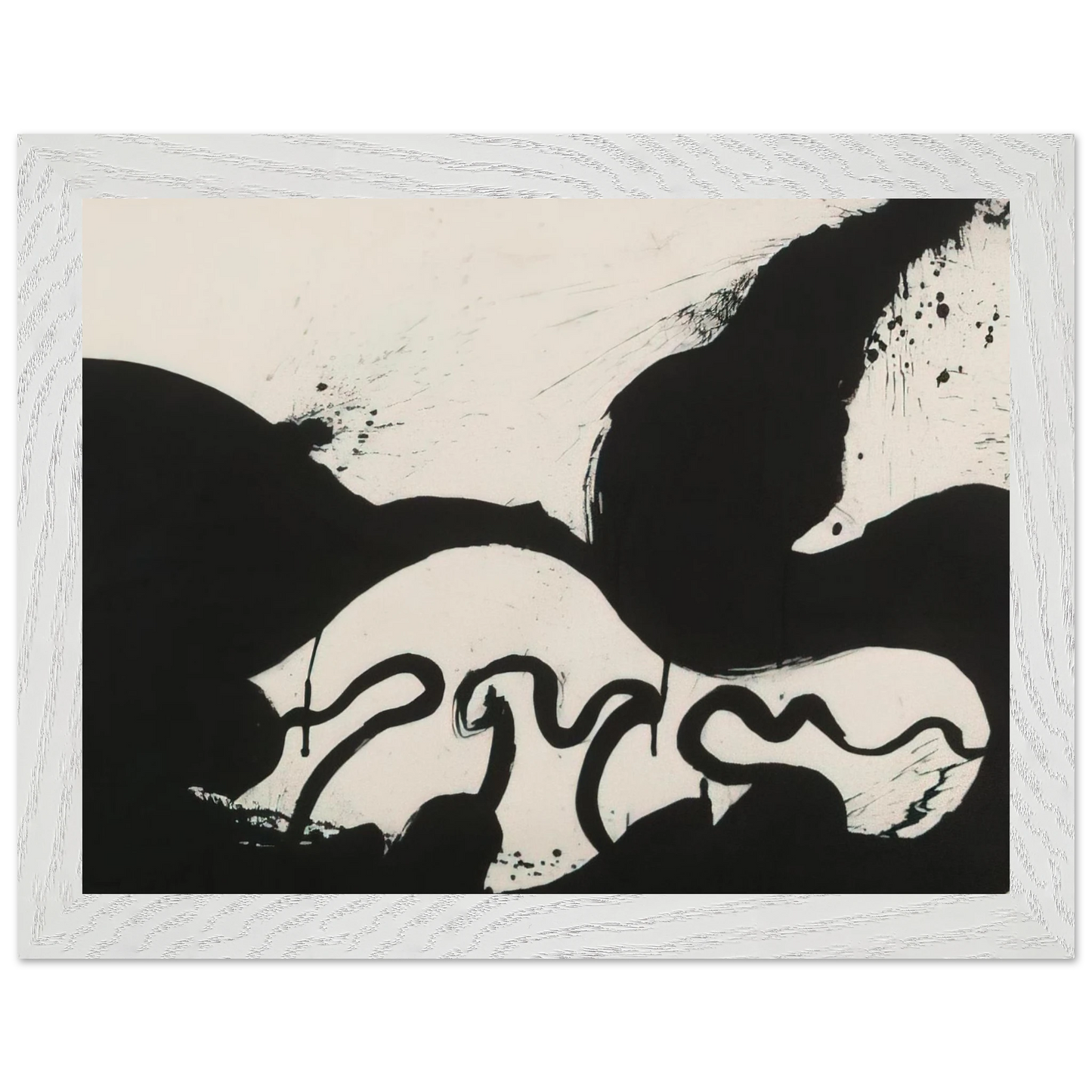 Helen Frankenthaler - Untitled - 1973 Wall art - A1 (59.4 x 84.1  cm) - Premium Wooden Framed Poster With Fine Art Paper-canvas - Wood frame