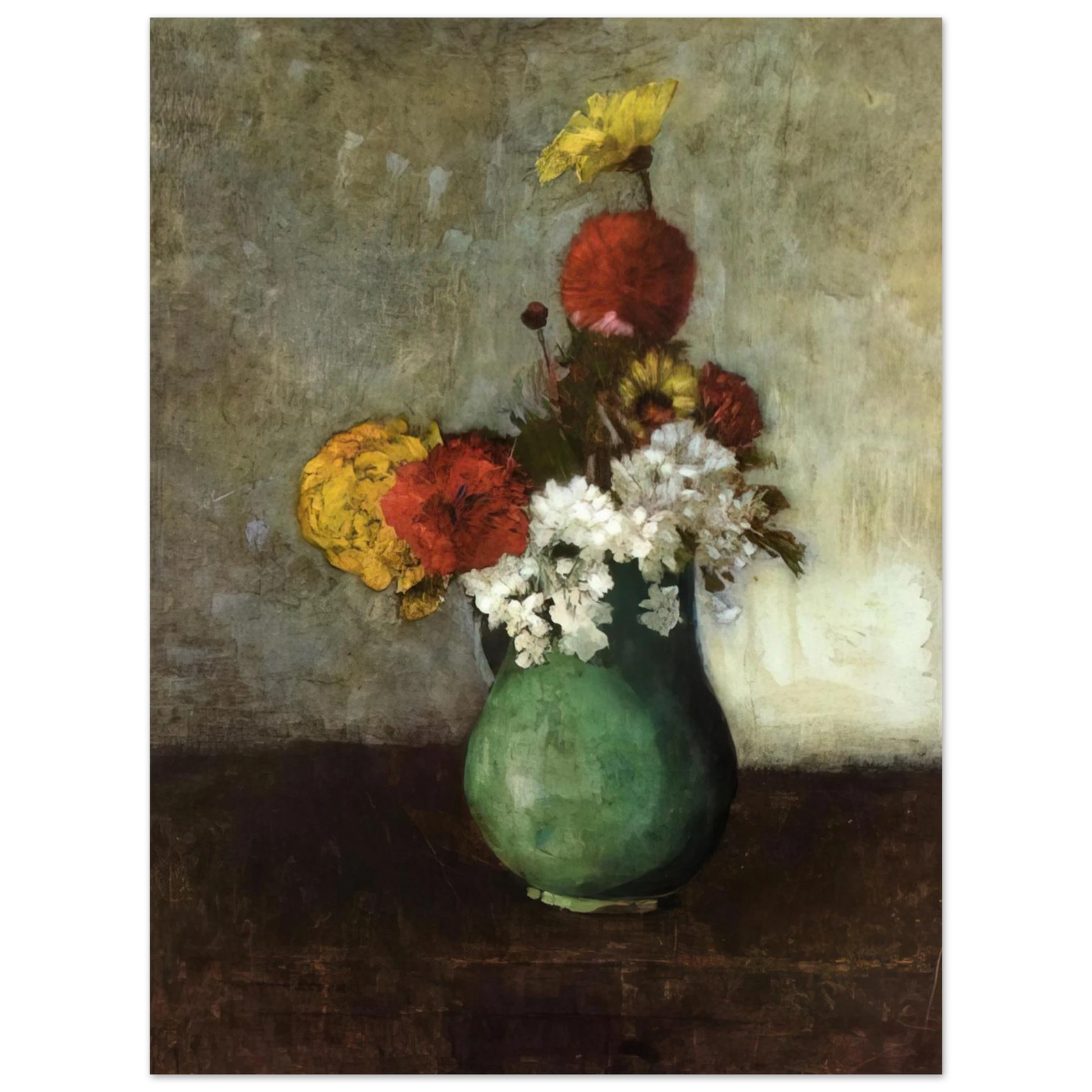 Odilon Redon - VASE OF FLOWERS 1900  75x100 cm / 30x40inches Fine Art Poster