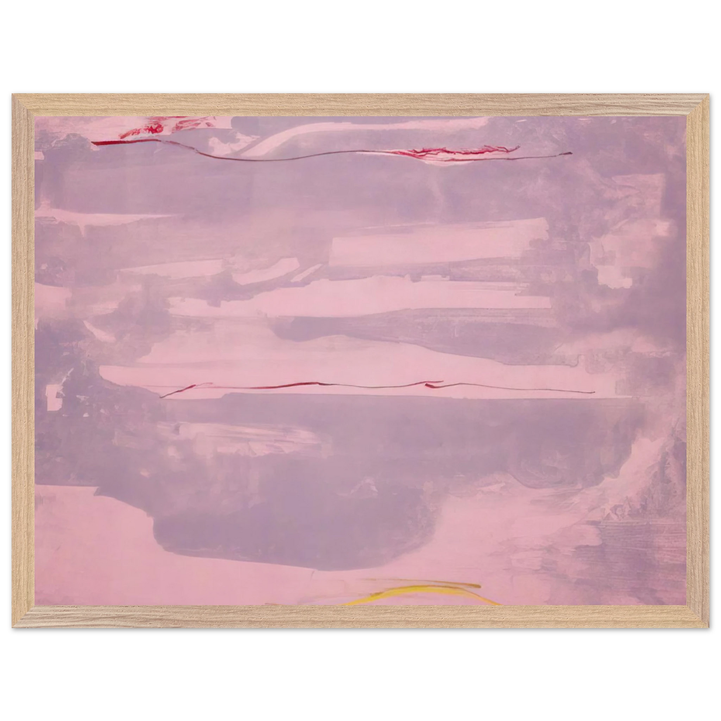 Helen Frankenthaler - Dream Walk - 1977 Wall art - 60x80 cm / 24x32 inches - Premium Wooden Framed Poster With Fine Art Paper-canvas - Black frame