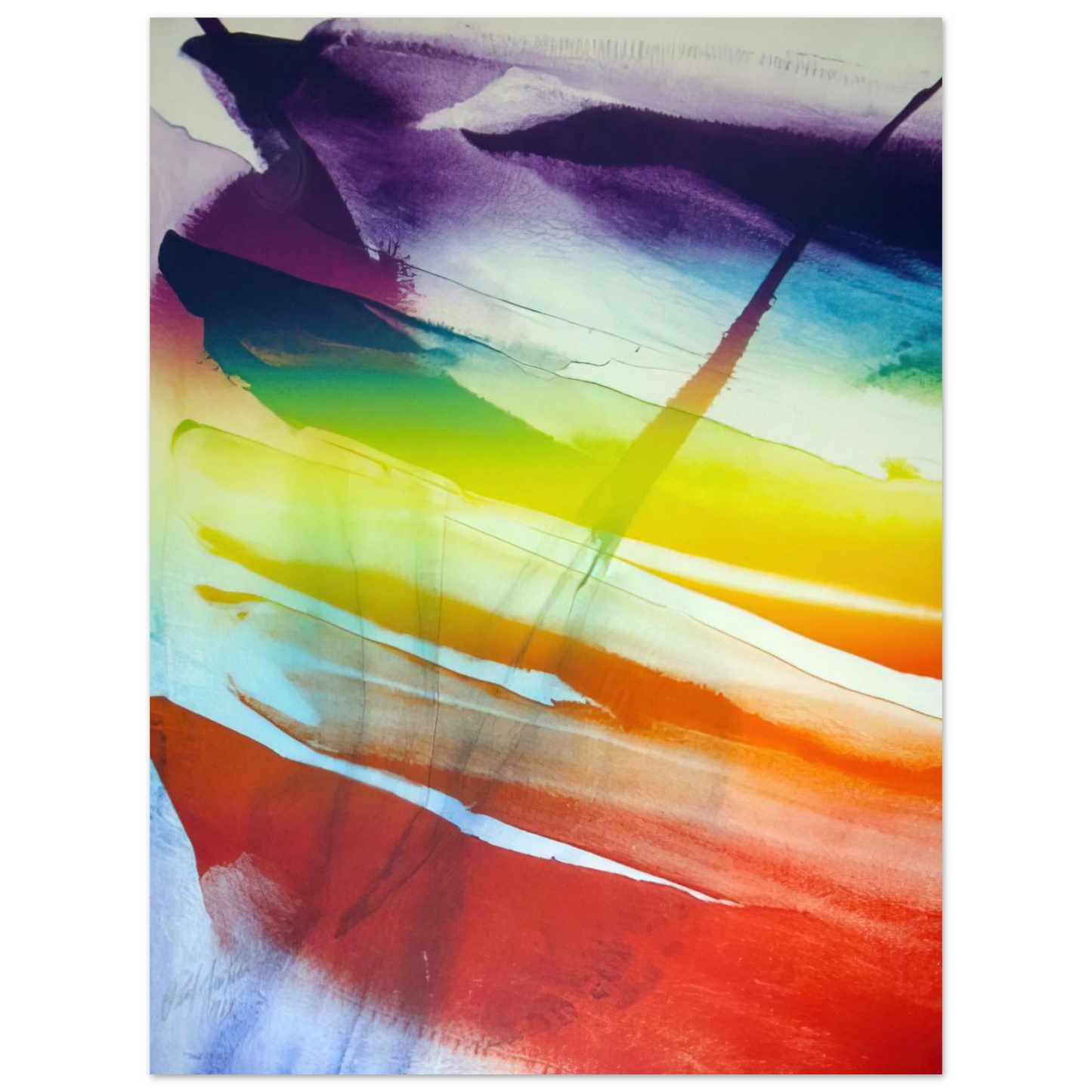 Paul Jenkins - Phenomena Franklin s Kite  75x100 cm / 30x40inches Fine Art Poster