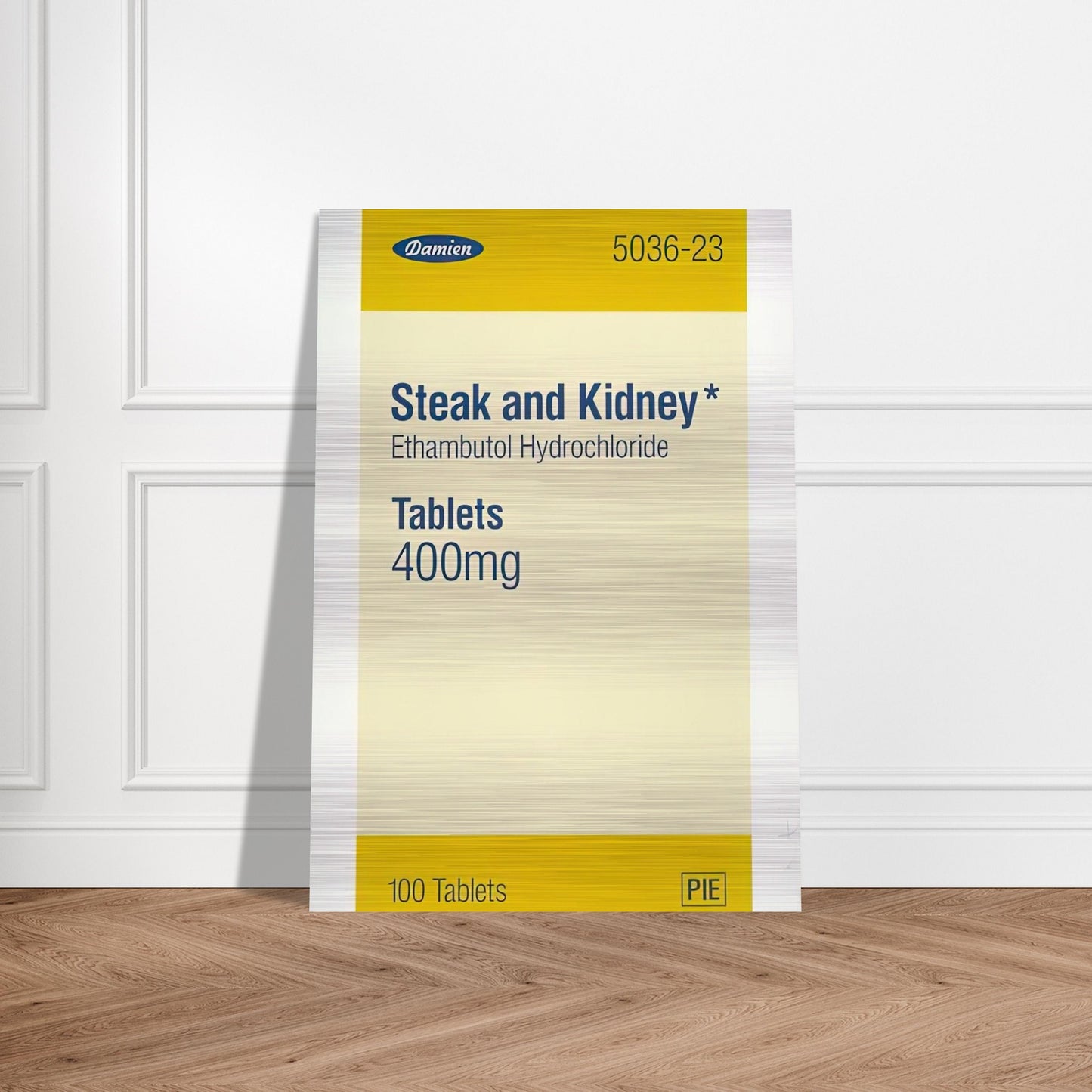 STEAK AND KIDNEY 1999 - Damien Hirst Brushed Aluminum Print - 70x100 cm / 28x40 inches | Damien Hirst Aluminum Print | Damien Hirst Prints