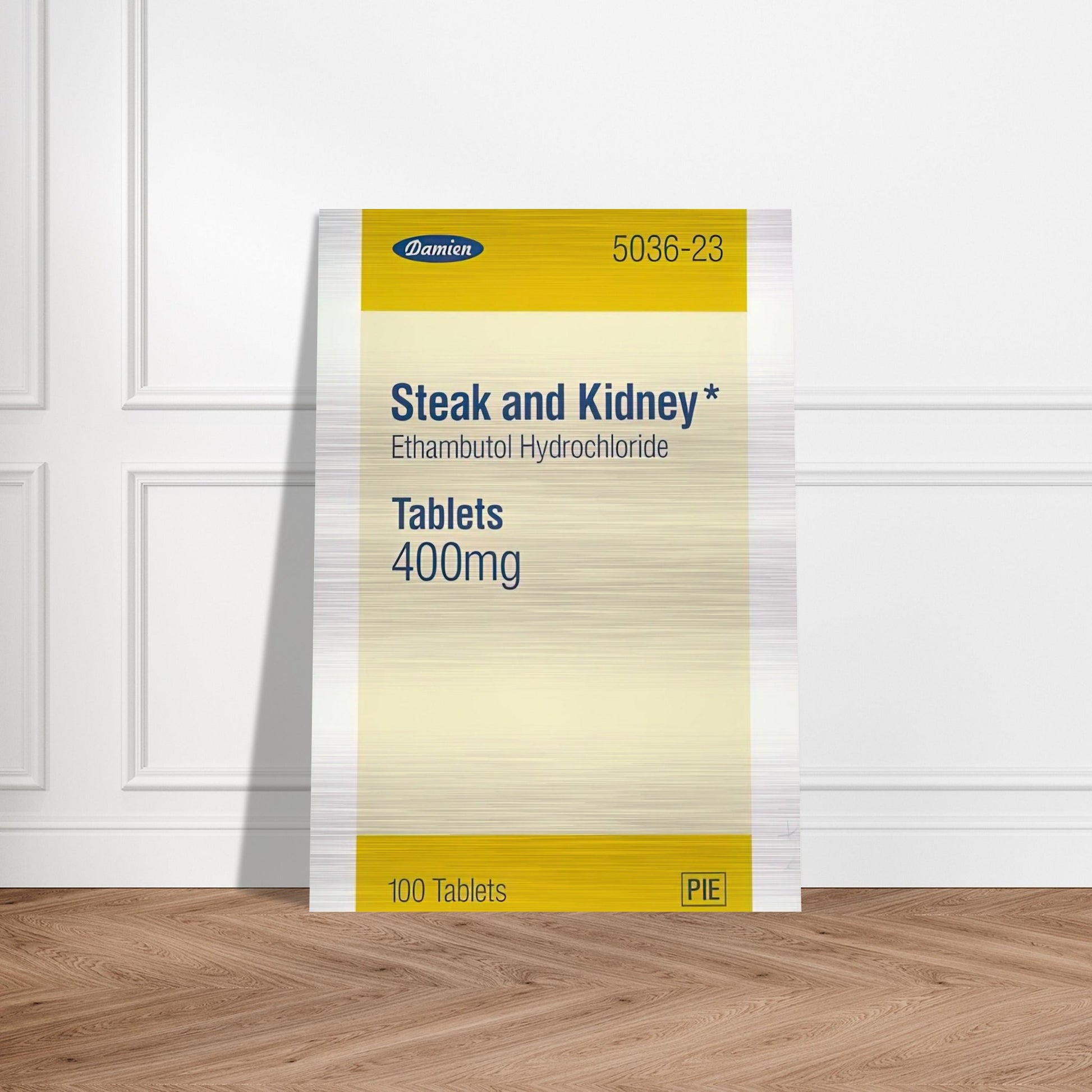 STEAK AND KIDNEY 1999 - Damien Hirst Brushed Aluminum Print - 70x100 cm / 28x40 inches | Damien Hirst Aluminum Print | Damien Hirst Prints