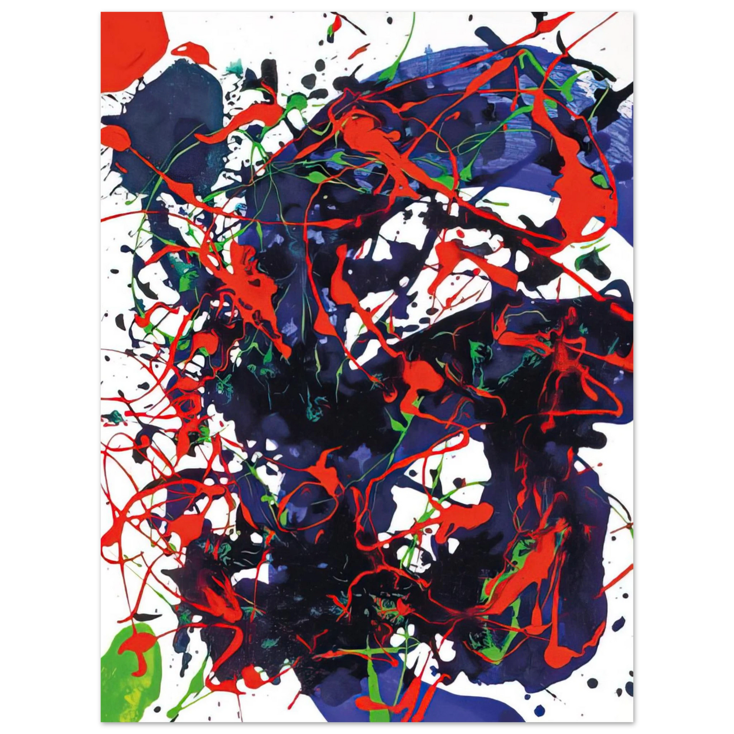 Sam Francis - Untitled  SFP94-41  SFF 1716   75x100 cm / 30x40inches Fine Art Poster