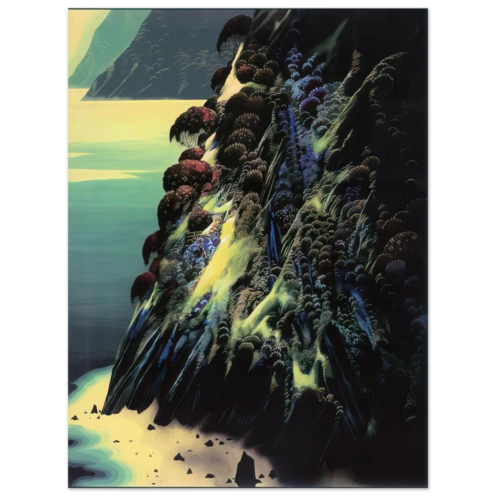 Eyvind Earle - Big Sur Poem  75x100 cm / 30x40inches Fine Art Poster