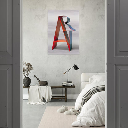 Art - Robert Indiana Brushed Aluminum Print - 70x100 cm / 28x40 inches | Robert Indiana Aluminum Print | Robert Indiana Prints