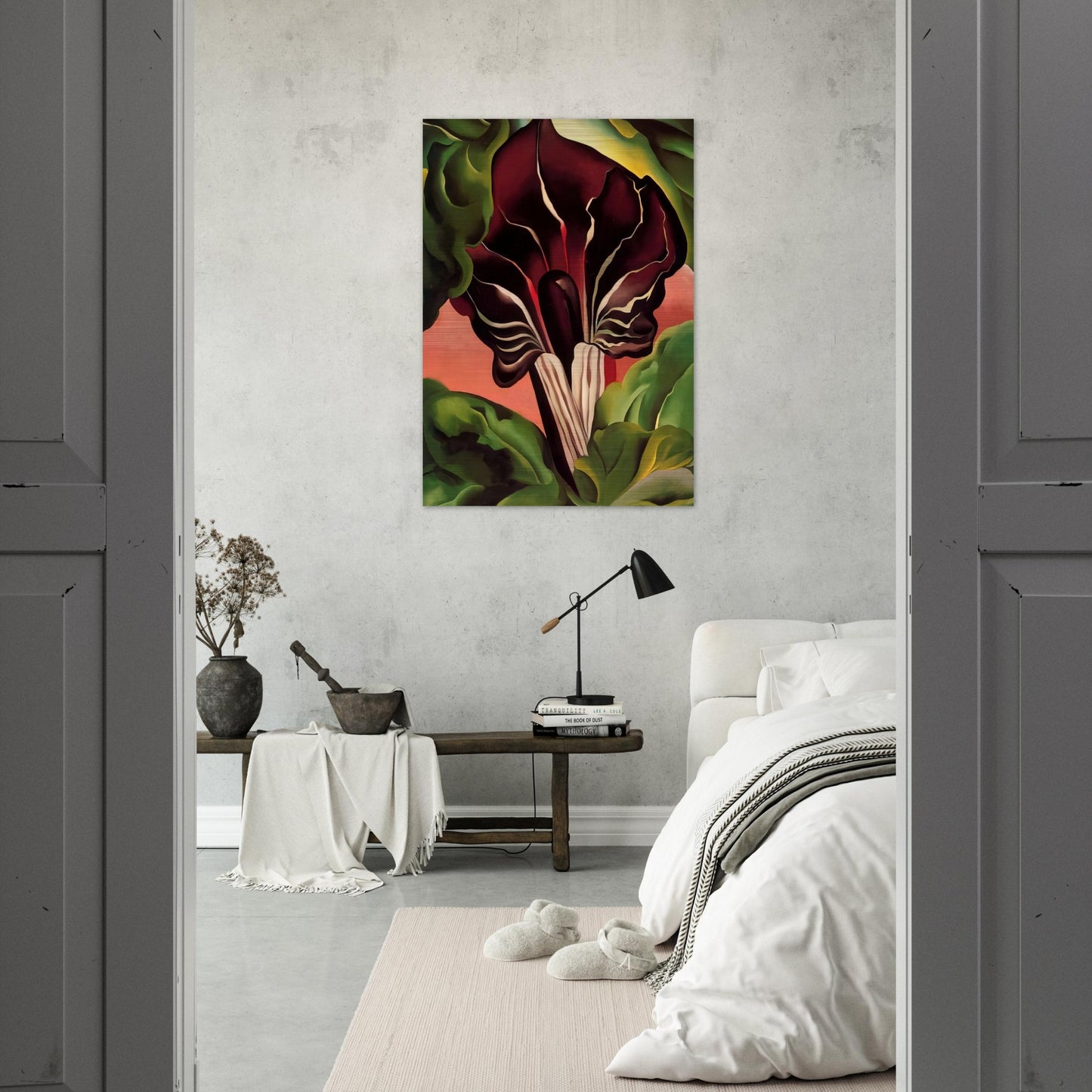 Jack-in-the-Pulpit II - Georgia O'Keeffe Brushed Aluminum Print - 70x100 cm / 28x40 inches | Georgia O'Keeffe Aluminum Print | Georgia O'Keeffe Prints