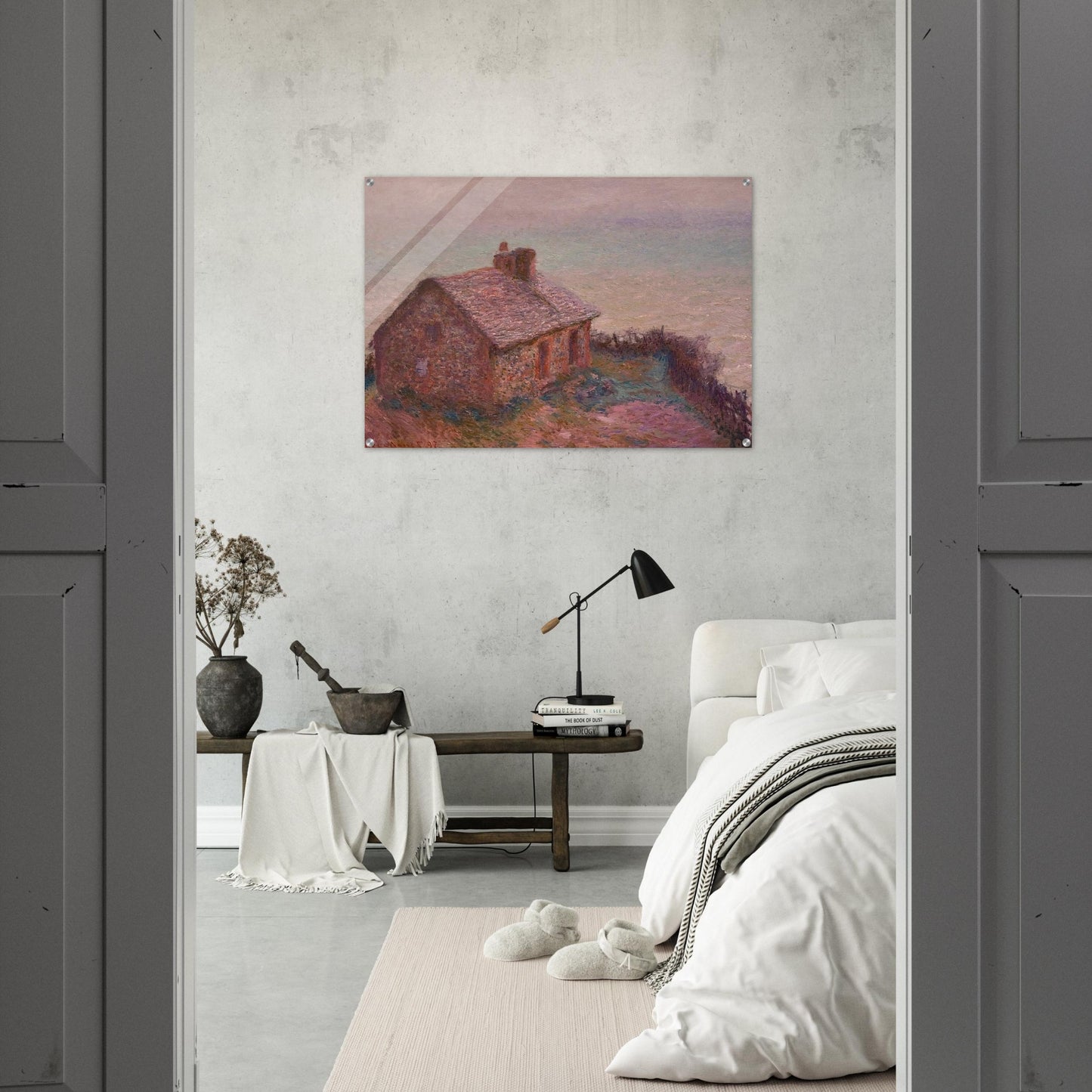 Customs House at Varengaville - claude monet Acrylic Print - 70x100 cm / 28x40″ inches