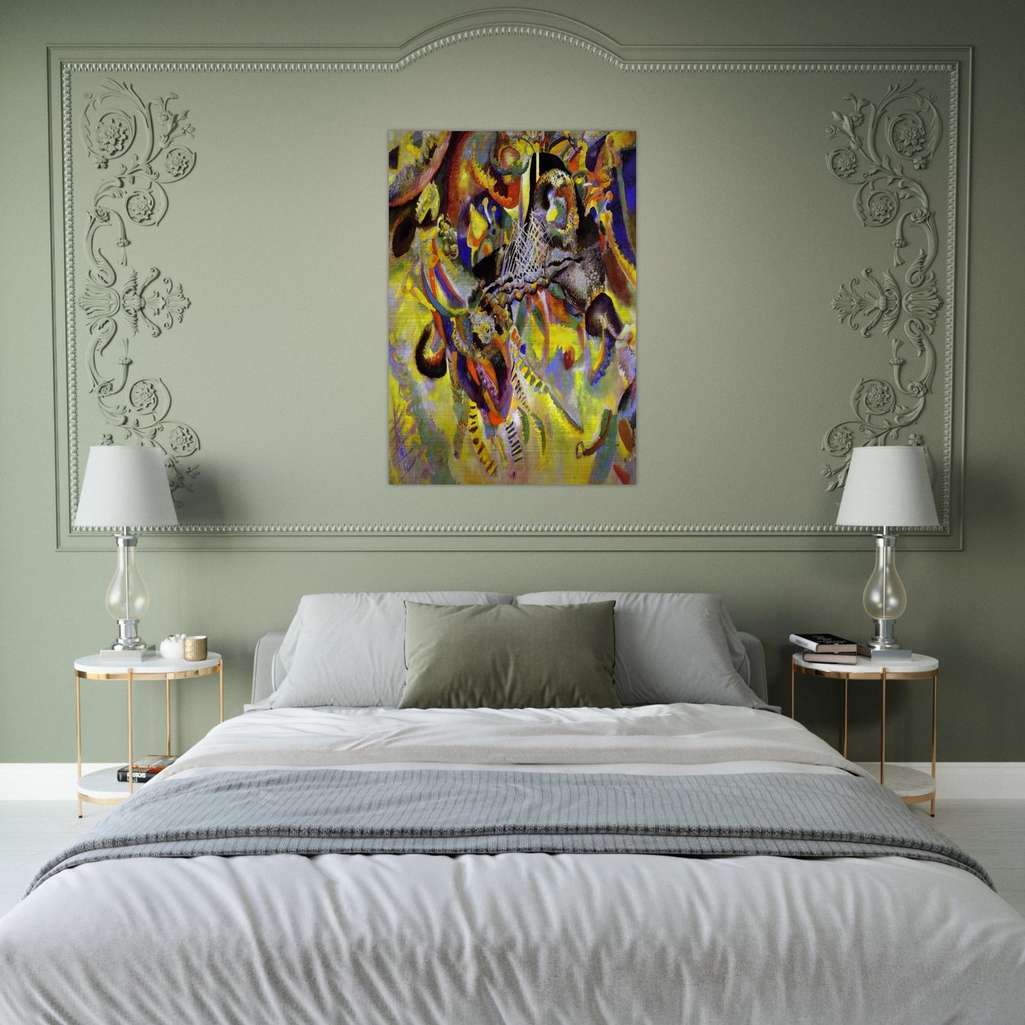 FUGUE 1914 - Wassily Kandinsky Brushed Aluminum Print - 70x100 cm / 28x40 inches | Wassily Kandinsky Aluminum Print | Wassily Kandinsky Prints