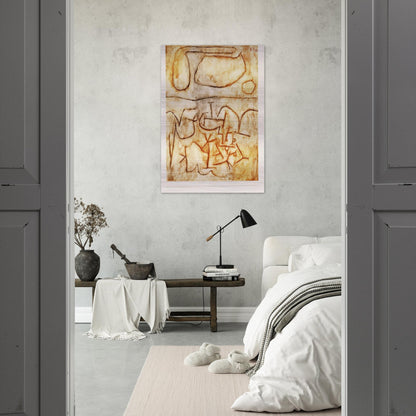 HISTORIC GROUND 1939 - Paul Klee Brushed Aluminum Print - 70x100 cm / 28x40 inches | Paul Klee Aluminum Print | Paul Klee Prints
