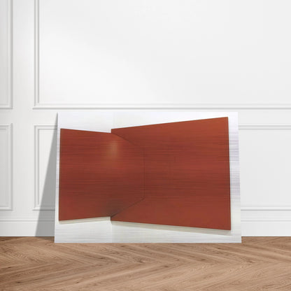 Dittico rosso - 1966 - Enrico Castellani Brushed Aluminum Print - 70x100 cm / 28x40 inches | Enrico Castellani Aluminum Print | Enrico Castellani Prints