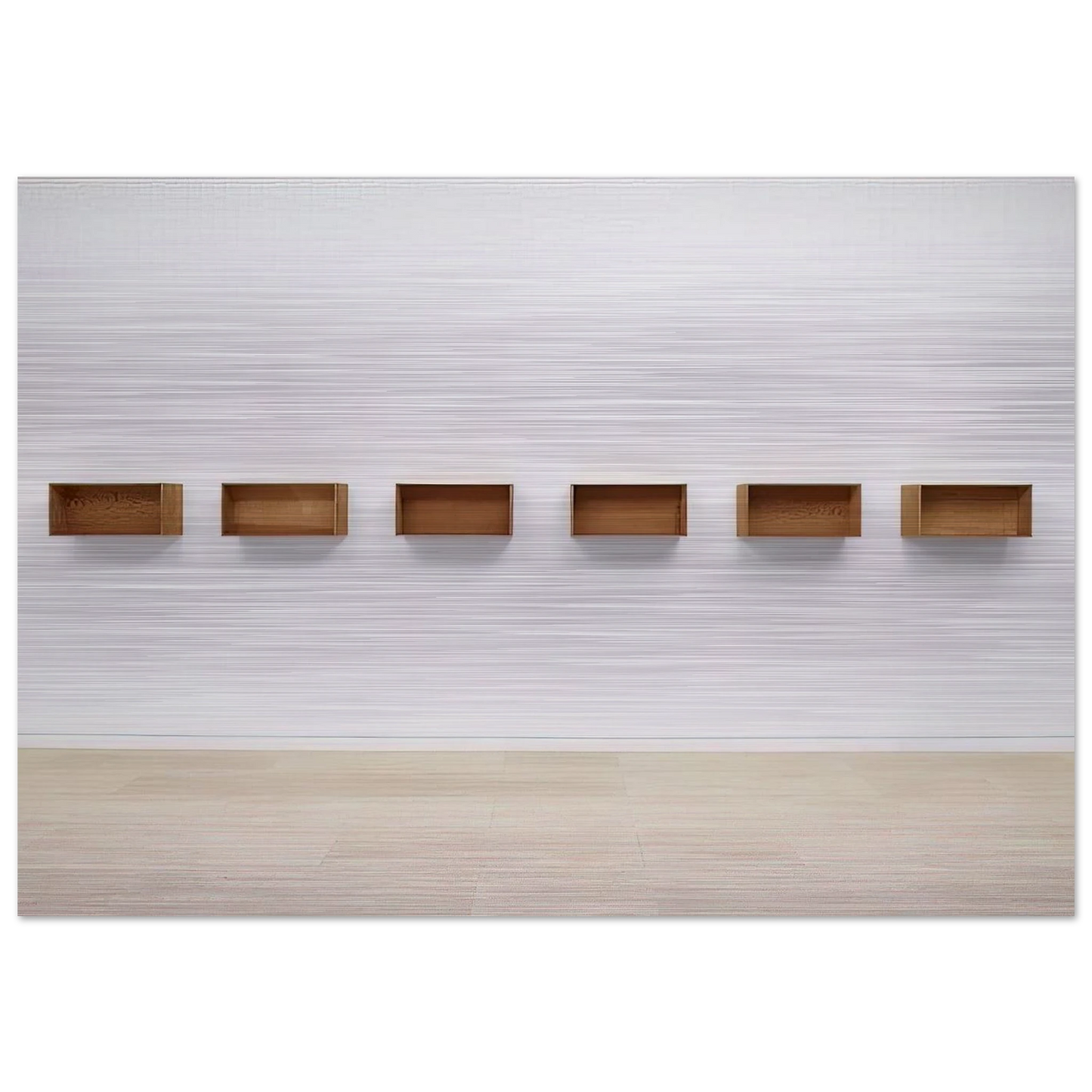 Untitled - 1975 - Donald Judd Brushed Aluminum Print - 70x100 cm / 28x40 inches | Donald Judd Aluminum Print | Donald Judd Prints