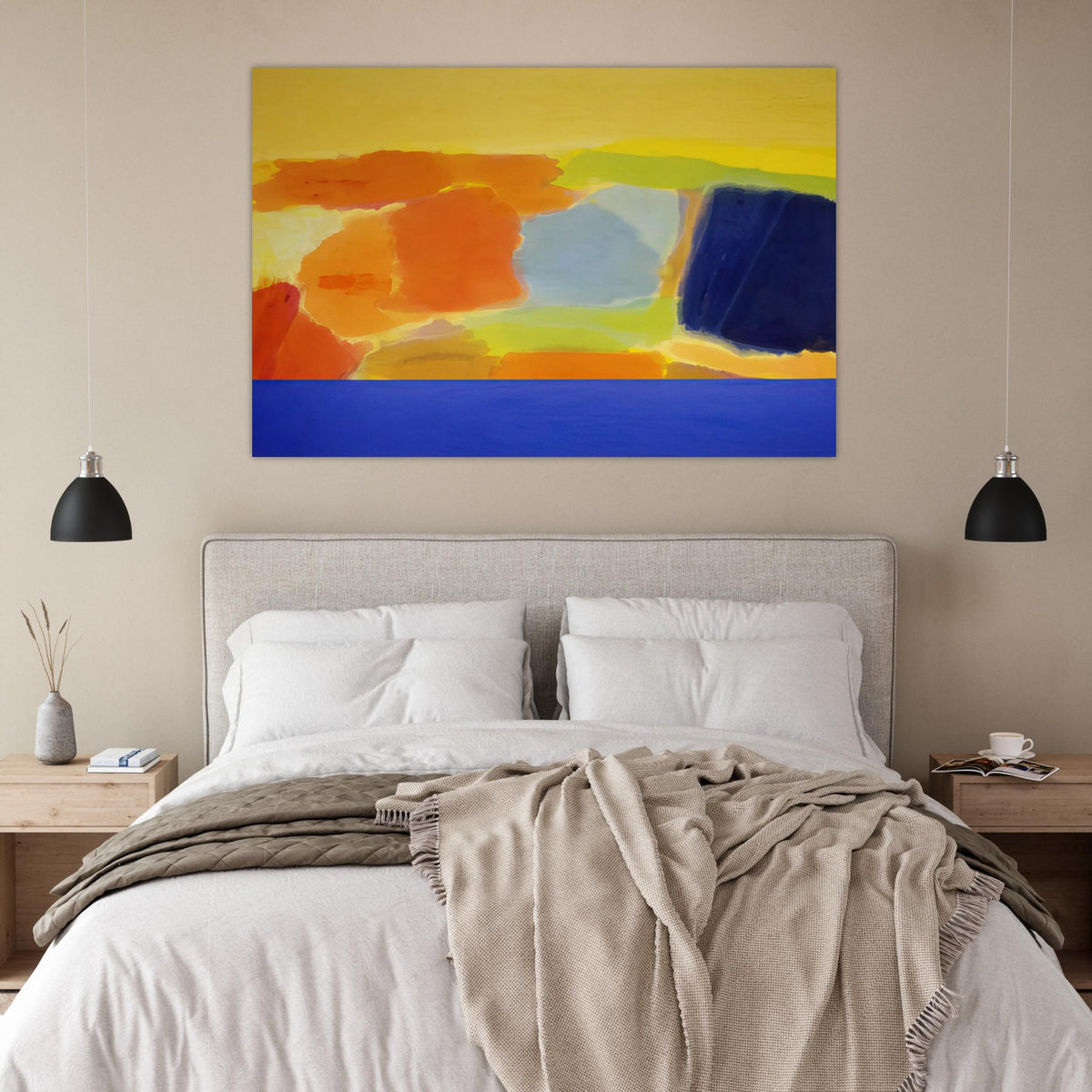 Captain Blue - 1979 - Ronnie Landfield Art Prints - 100x150 cm / 40x60″ inches | Ronnie Landfield Poster | Ronnie Landfield Prints