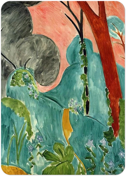 MORACCAN GARDEN 1912 By Henri Matisse Pack of 10 Post Cards | Henri Matisse Post Cards | A6 (10.5 x 14.8 cm) - 4.1 x 5.8 inches