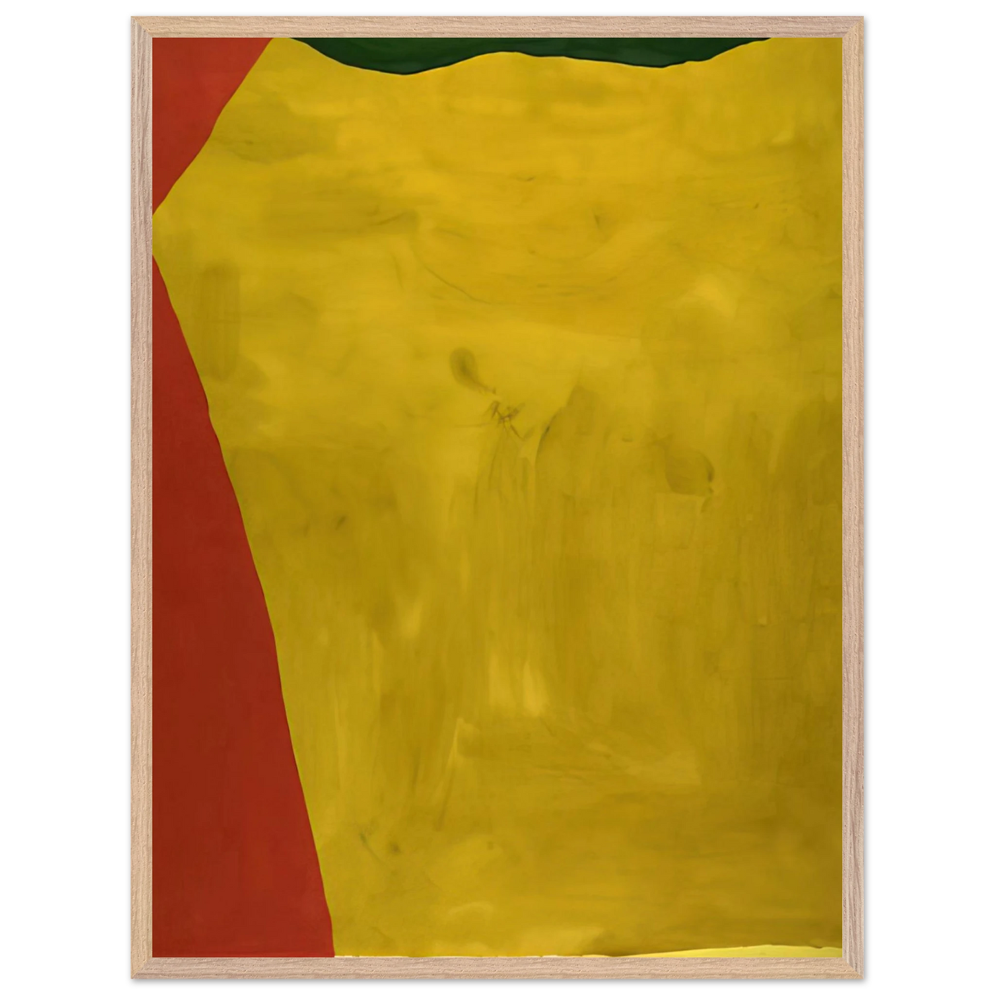 Helen Frankenthaler - Blessing of the Fleet - 1969 Wall art - 70x100 cm / 28x40 inches - Premium Wooden Framed Poster With Fine Art Paper-canvas - Black frame
