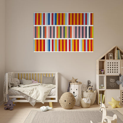 Barricades - 1968 - Gene Davis Art Prints - 100x150 cm / 40x60″ inches | Gene Davis Poster | Gene Davis Prints