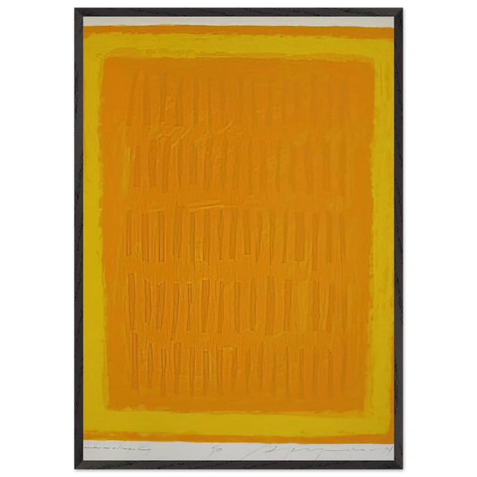 Requiem for a Virgin King - 1974 - Adja Yunkers 70x100 cm / 28x40 inches Framed Art Print – Black Wooden Frame