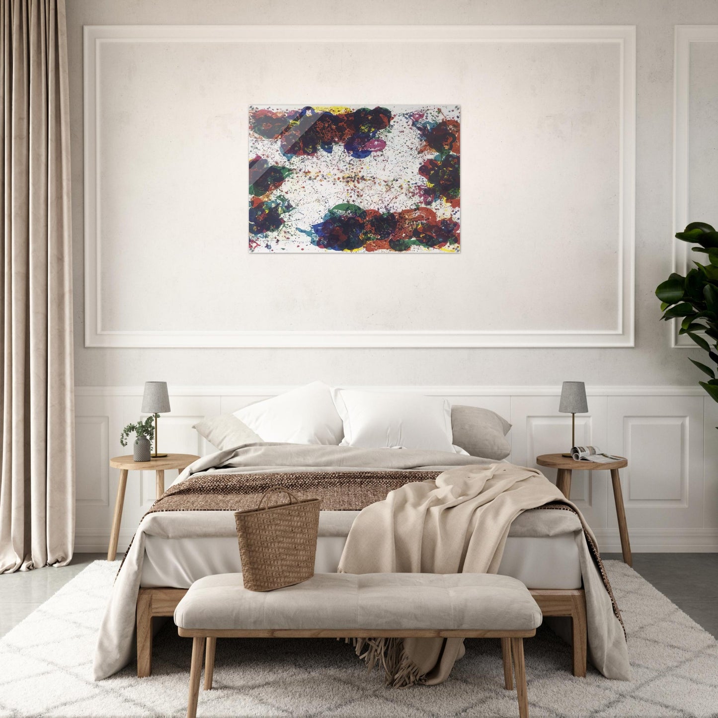 Coral Lyre Nine - Sam Francis Acrylic Print - 70x100 cm / 28x40″ inches